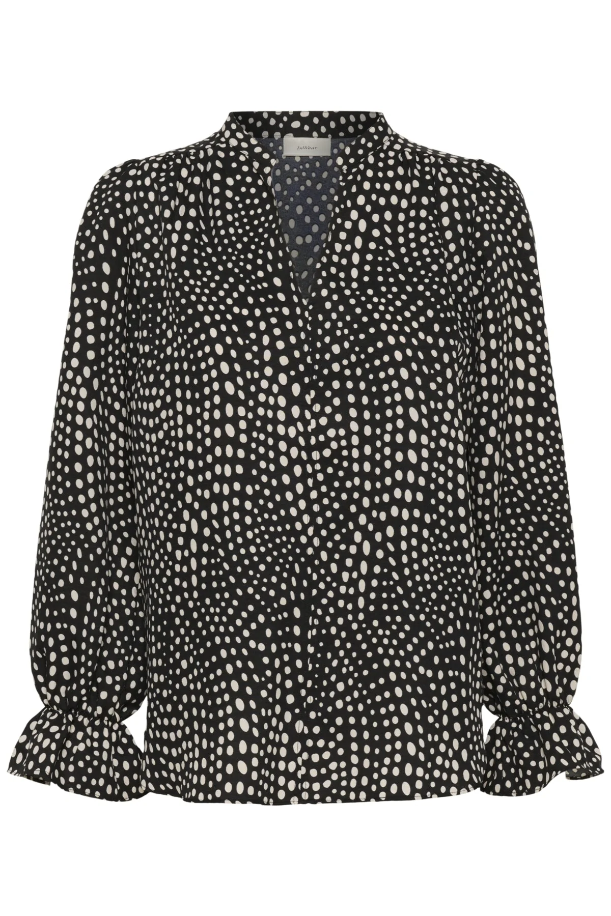 Libertyiw Blouse Black Faded Dot - Image 2