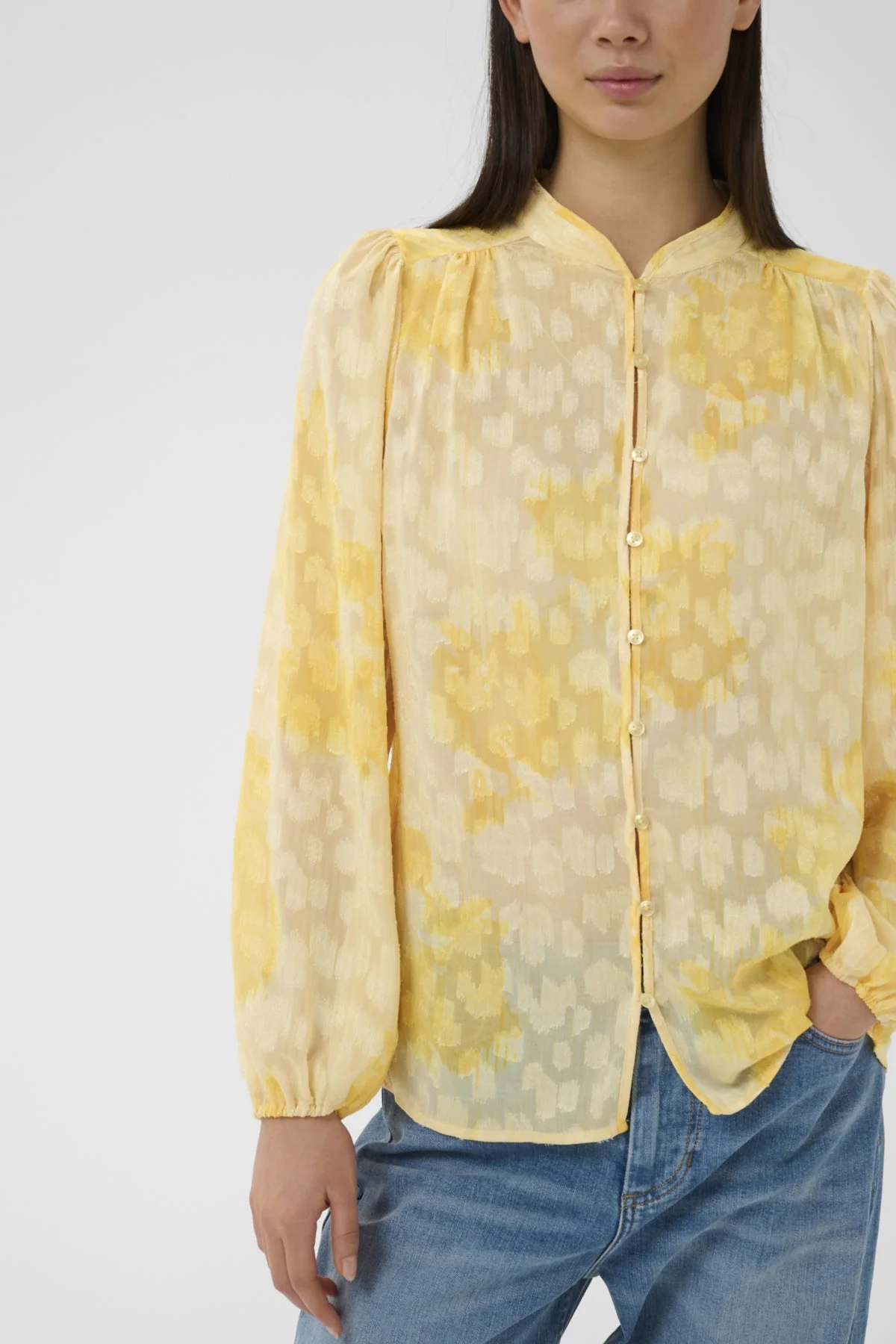 Cielleiw Shirt Yellow Illuminating Floral - Image 4