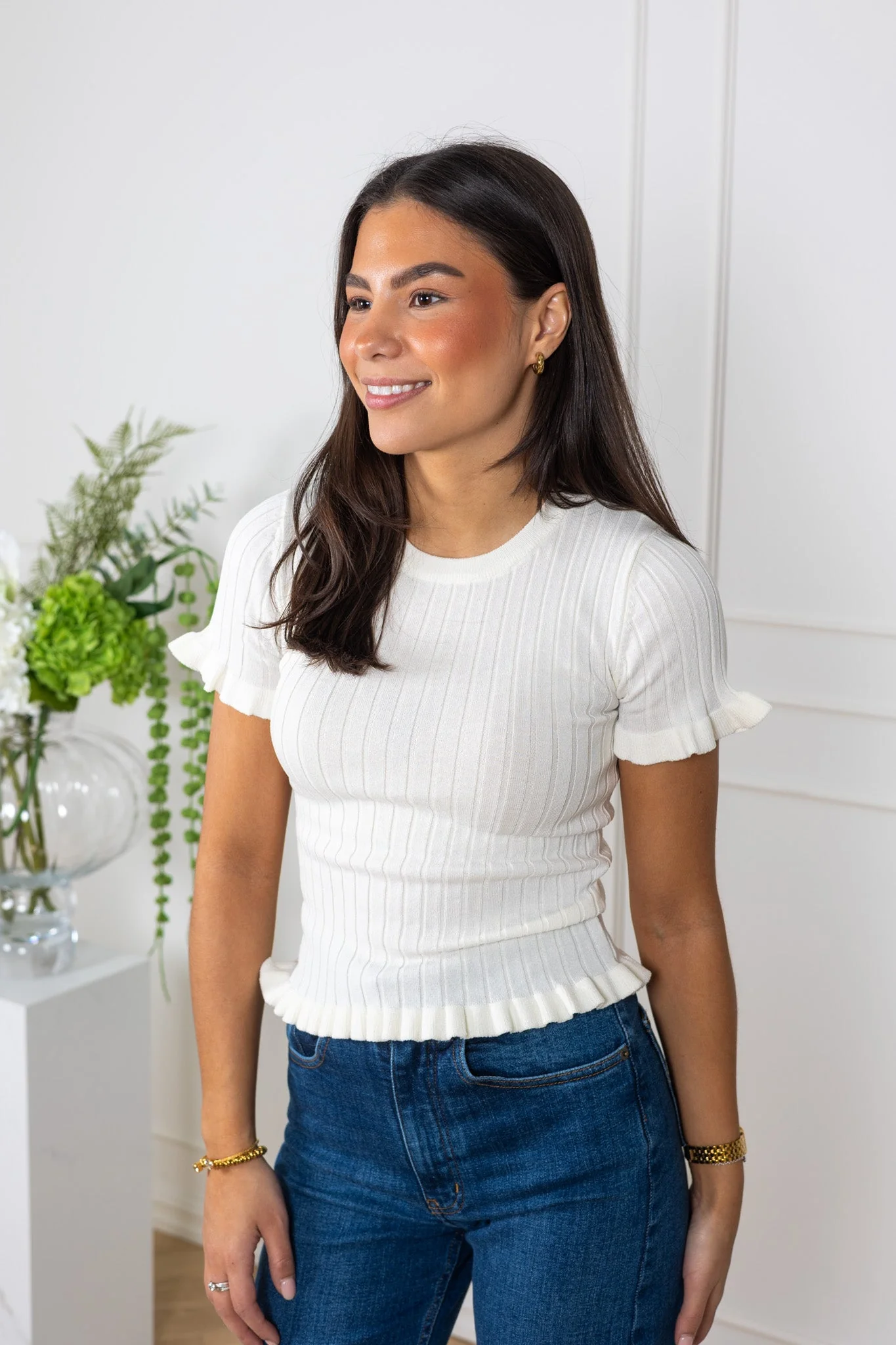 Fabi Knit Top White - Image 7