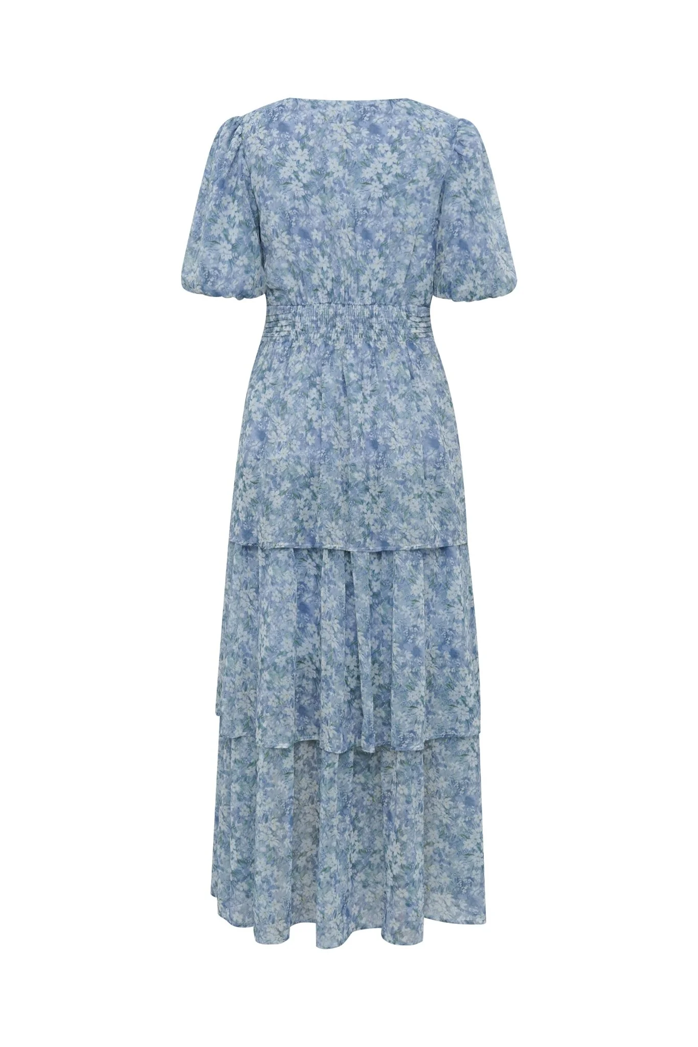 Florella Sleeve Dress Blue/Off White - Image 7