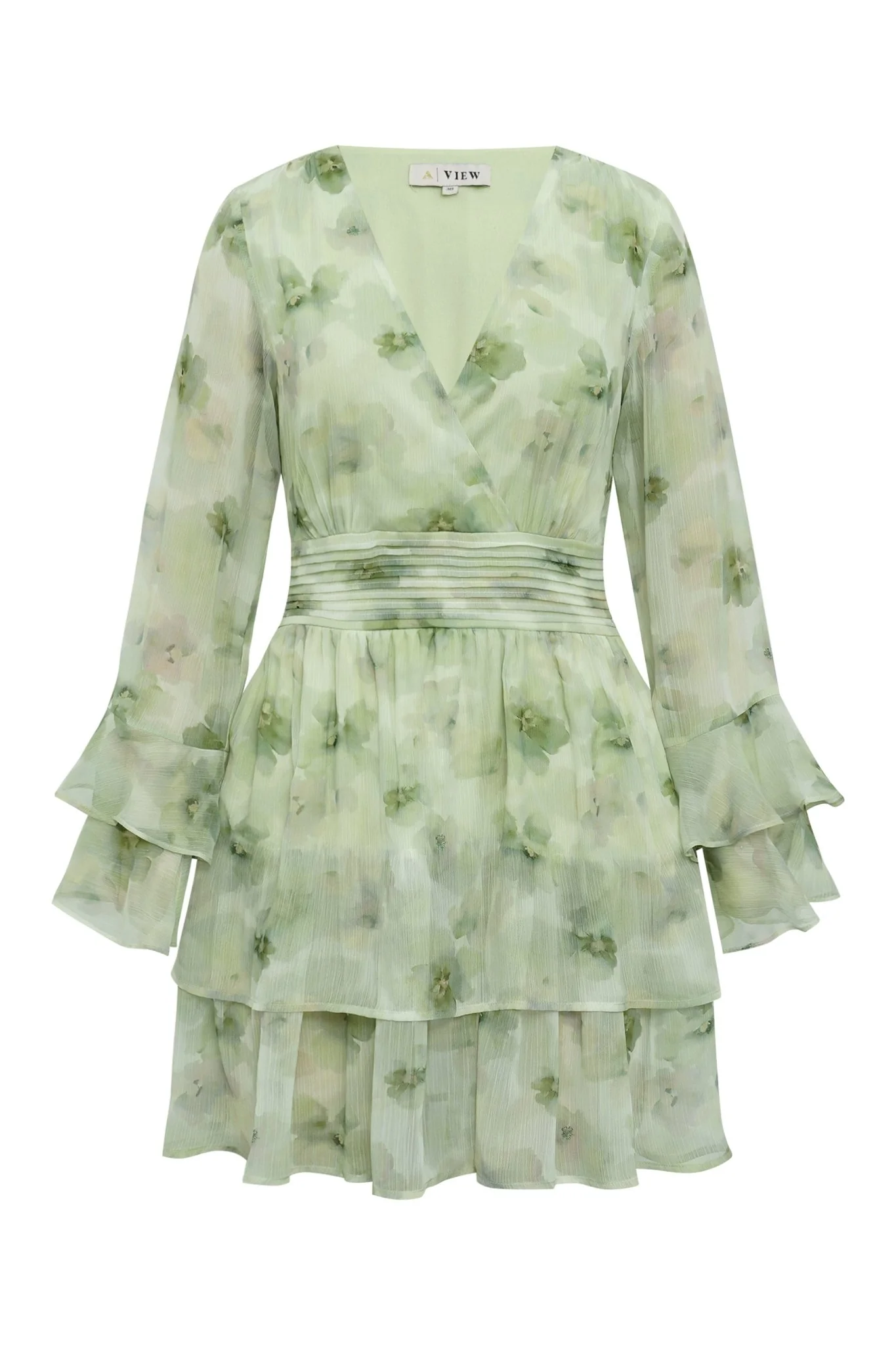 Florella Short Dress Dusty Green - Image 2