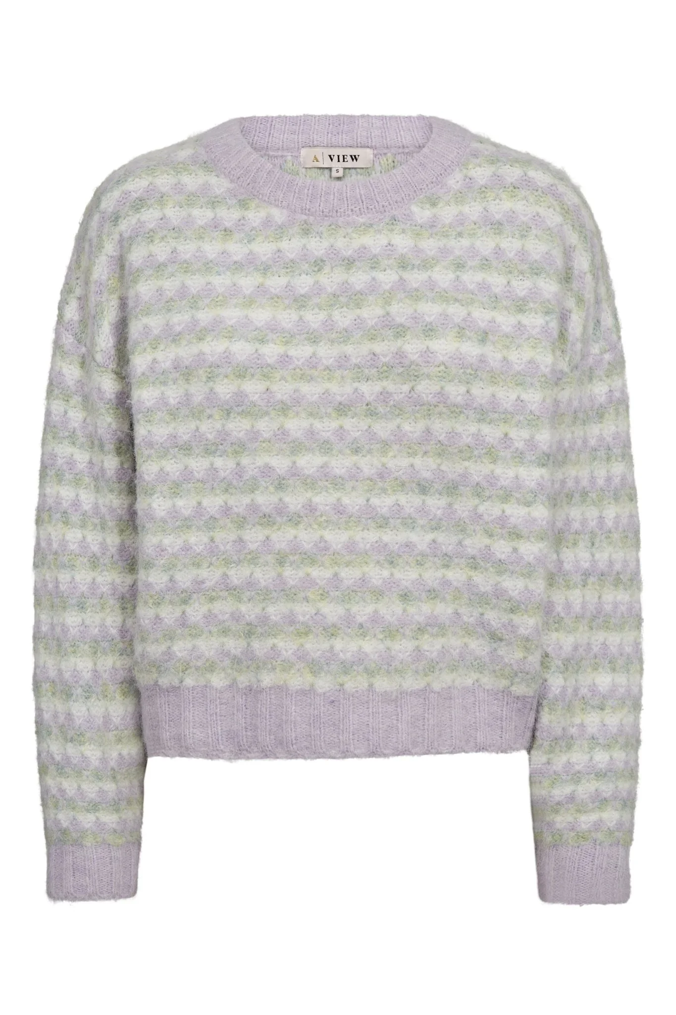 Sassi Knit Pullover Green/Purple - Image 2