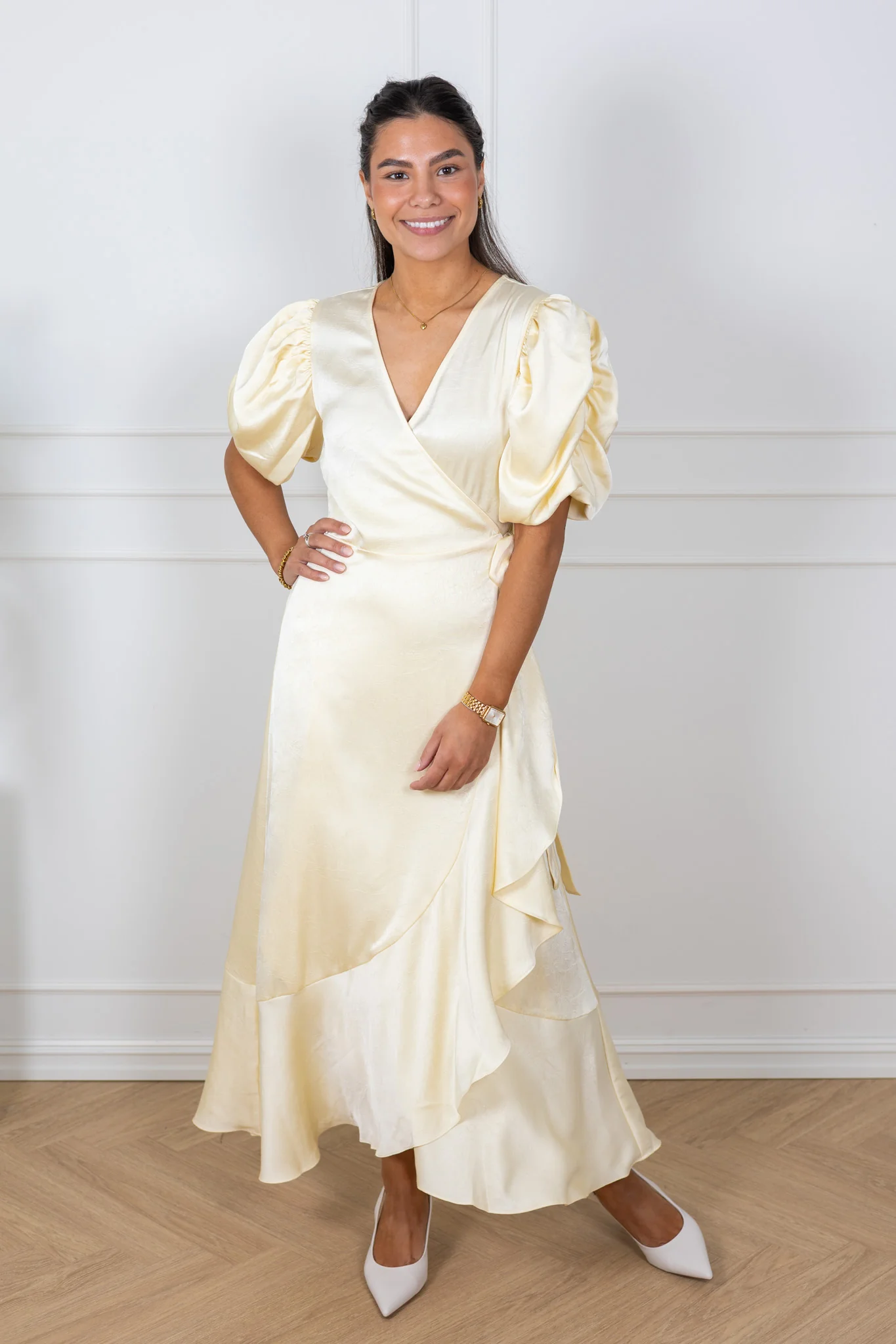 Sinda Dress Pale Yellow