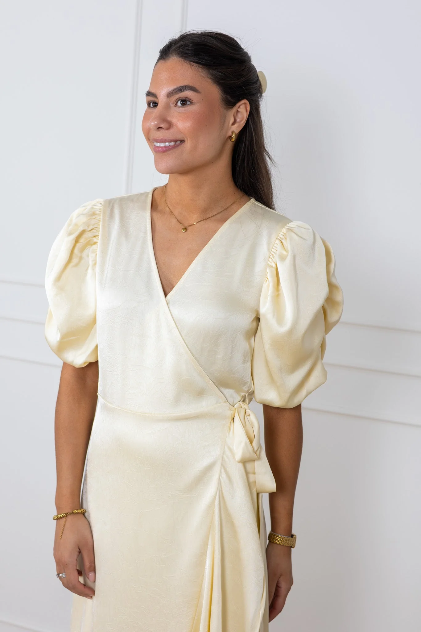 Sinda Dress Pale Yellow - Image 7