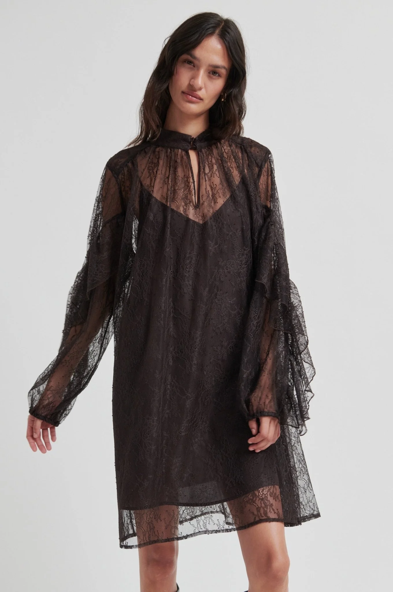 Sybell Lace Dress Chocolate Torte - Image 3