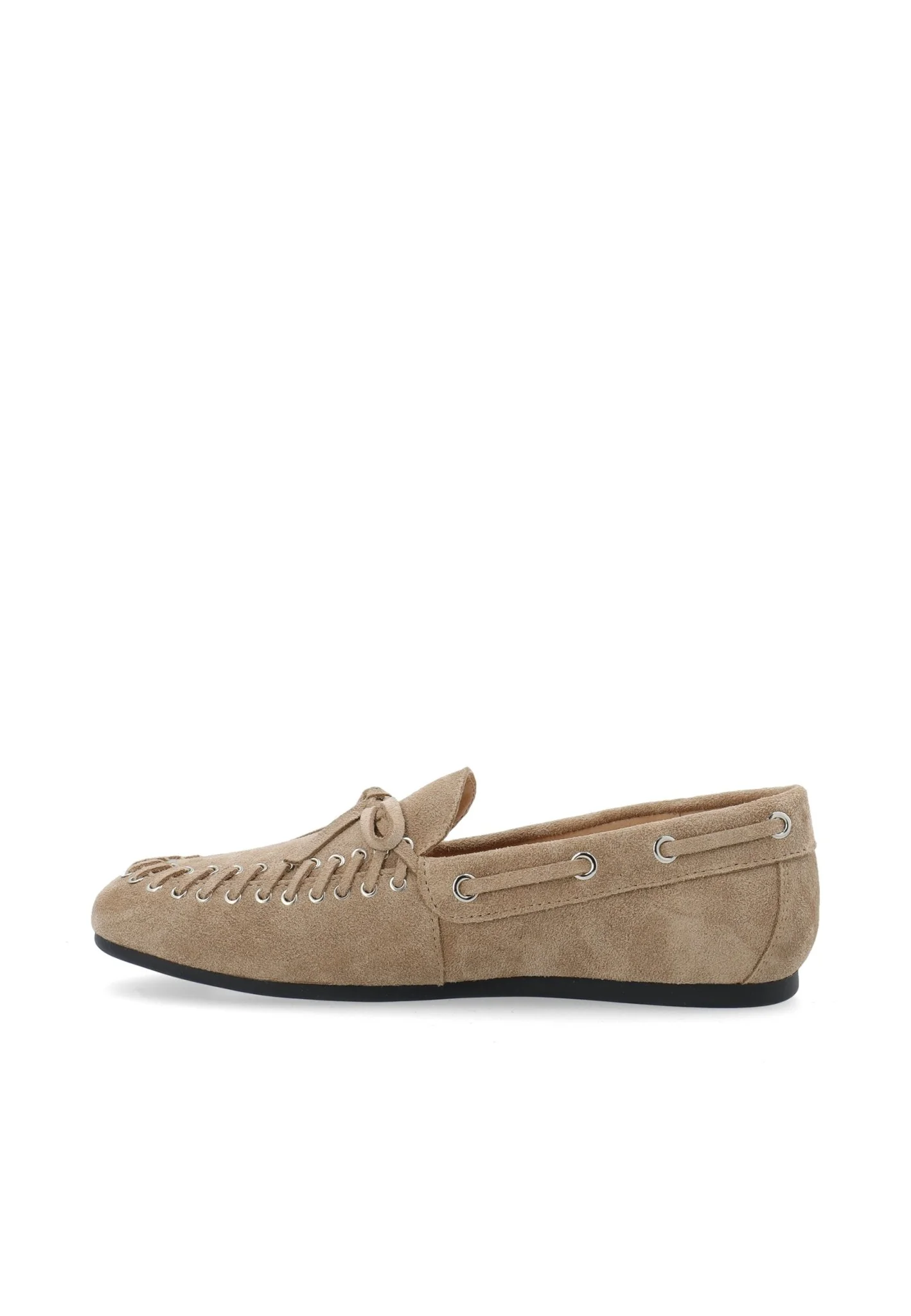Biamarlene Moccassin Slipper Suede Sand