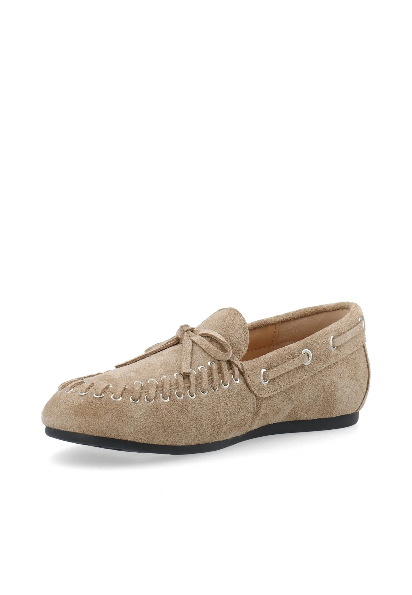 Biamarlene Moccassin Slipper Suede Sand - Image 2