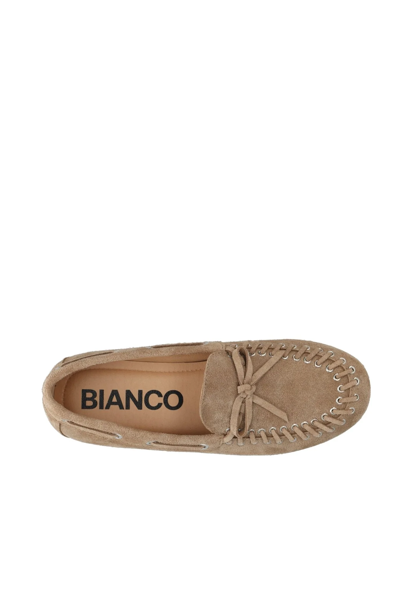 Biamarlene Moccassin Slipper Suede Sand - Image 5