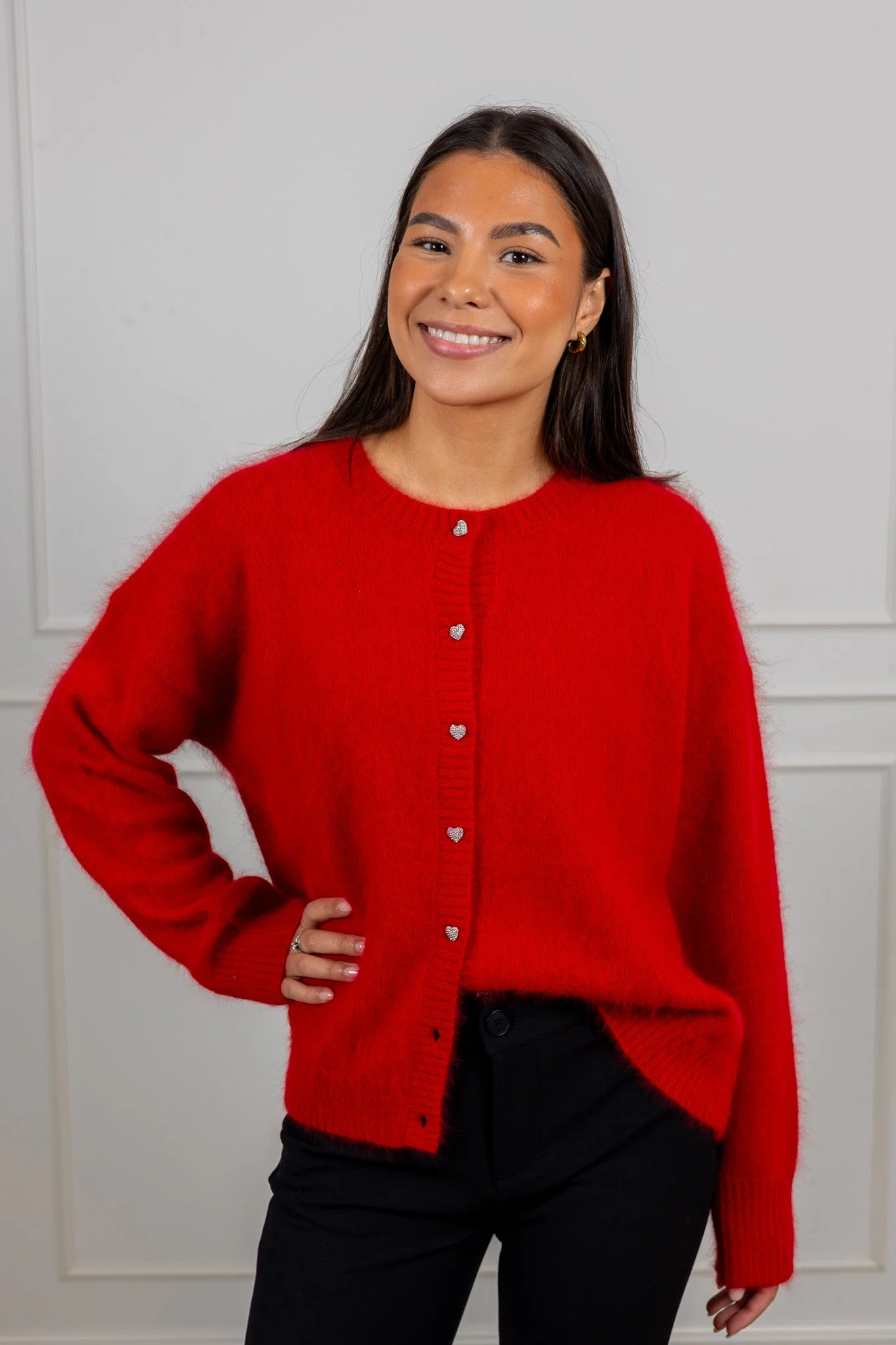 Hermine Cardigan Red - Image 5