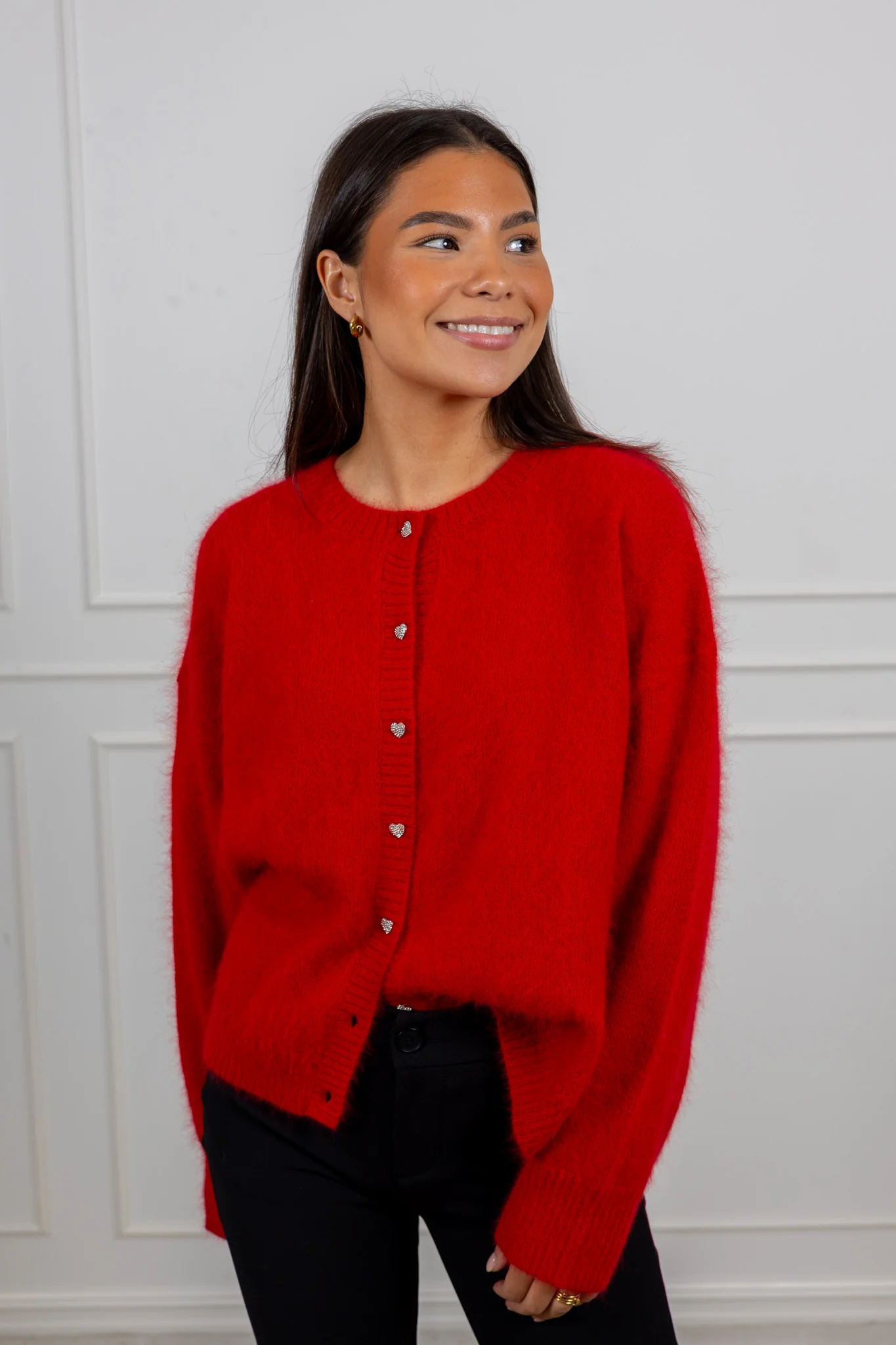 Hermine Cardigan Red - Image 6