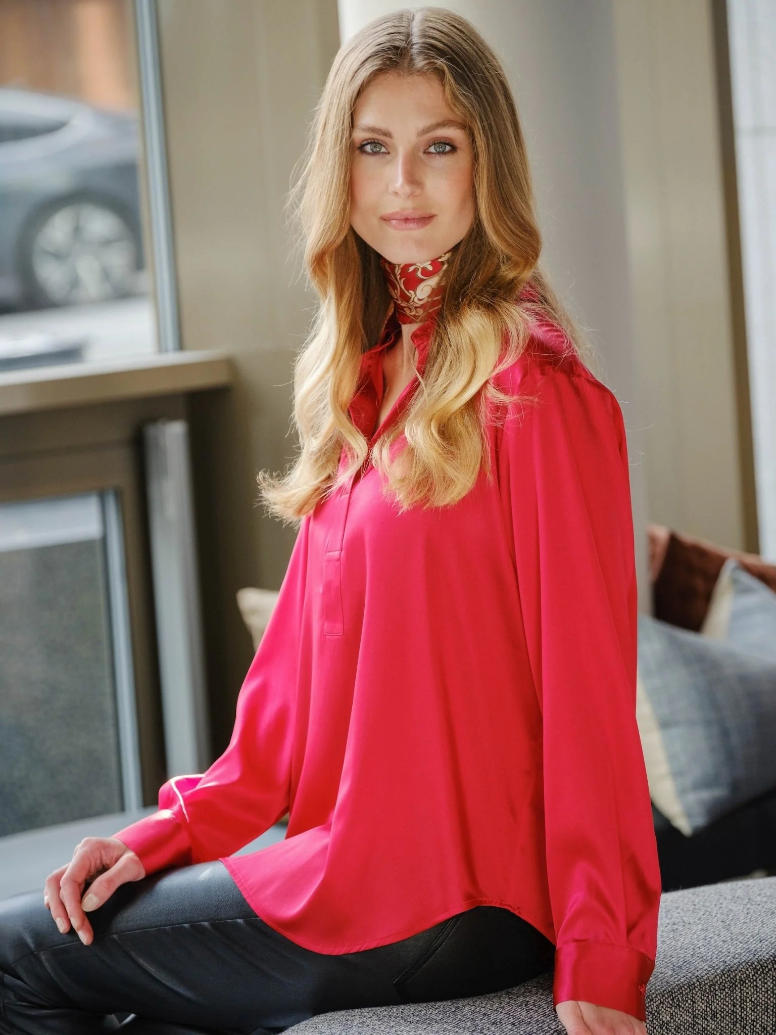 Leia Blouse Red - Image 7