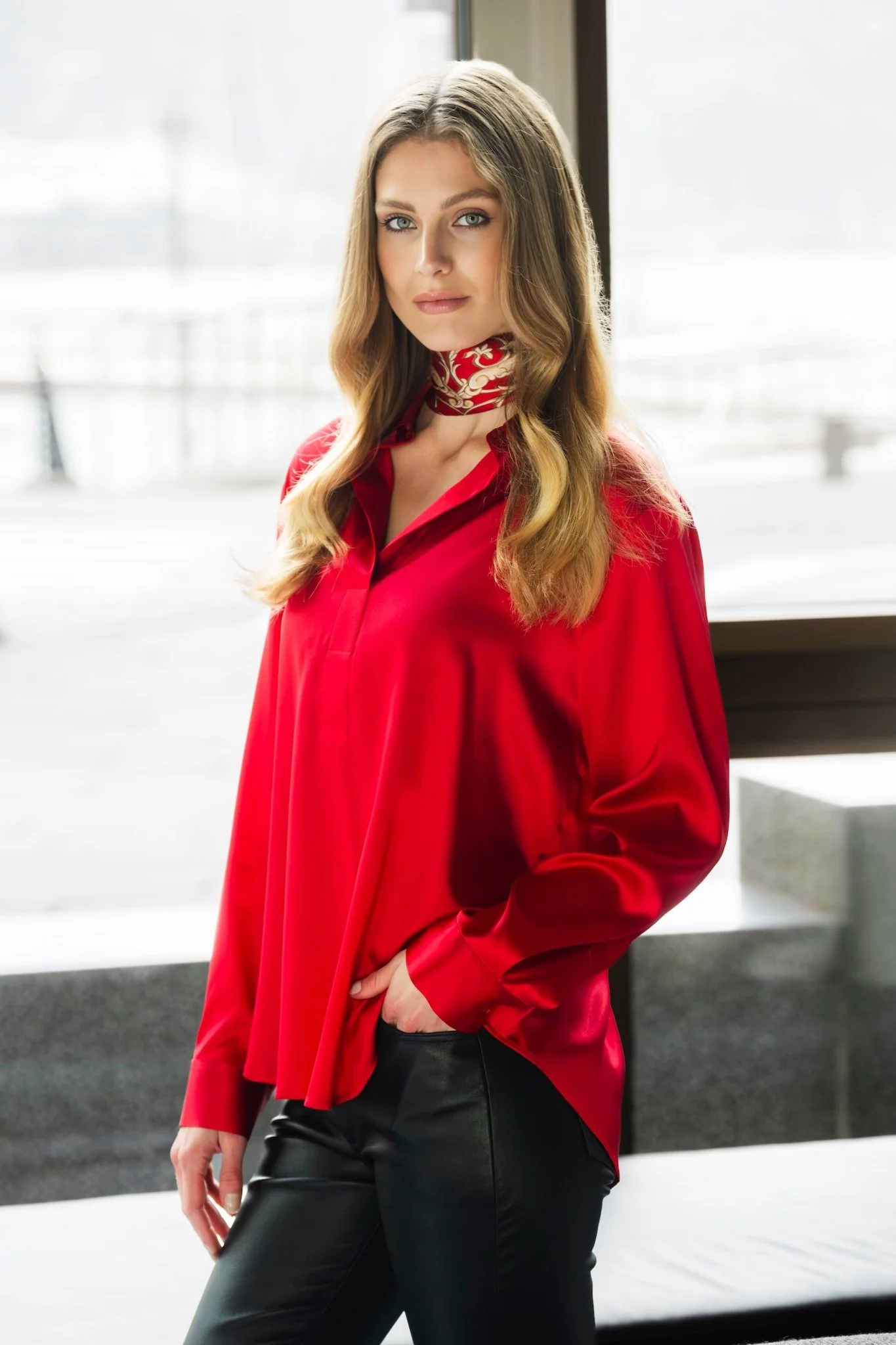 Leia Blouse Red - Image 8