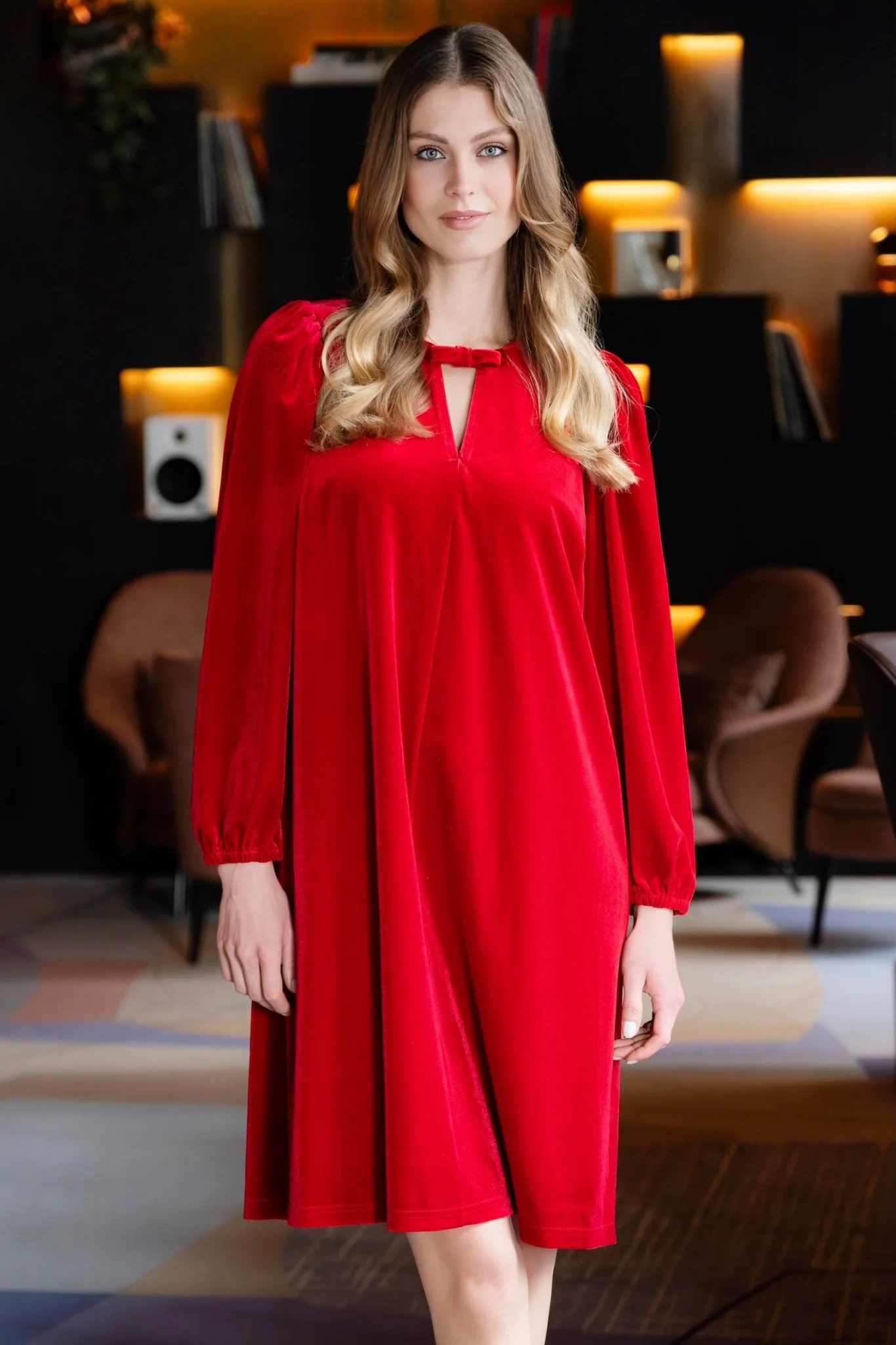 Flora Dress Red - Image 4