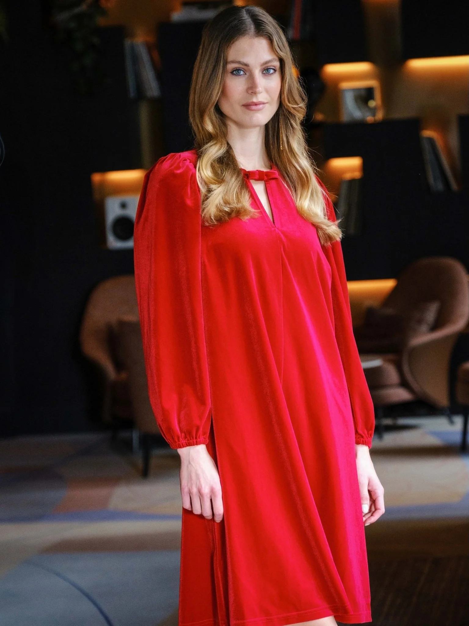 Flora Dress Red - Image 5