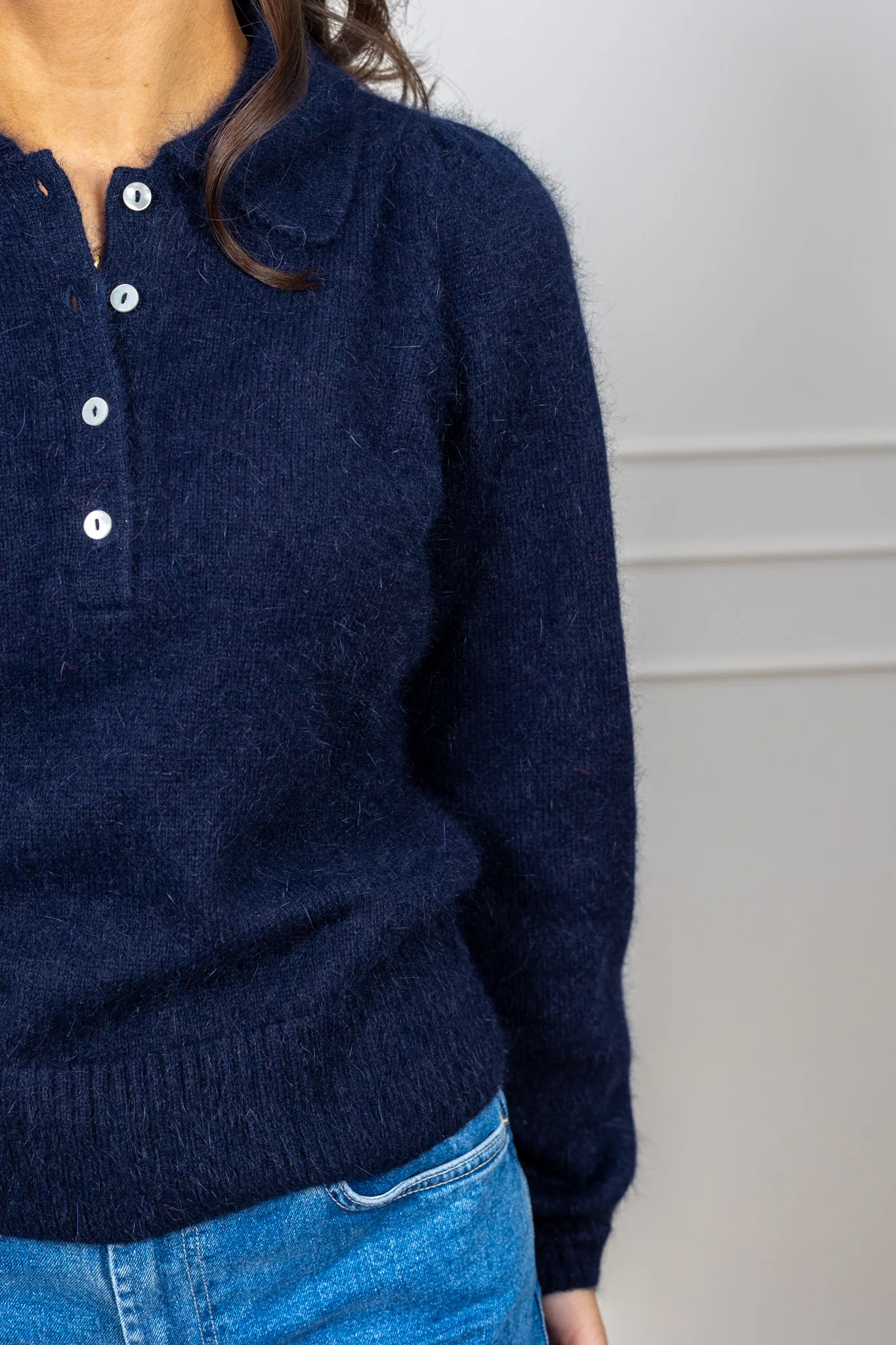 Rose Pullover Navy - Image 7