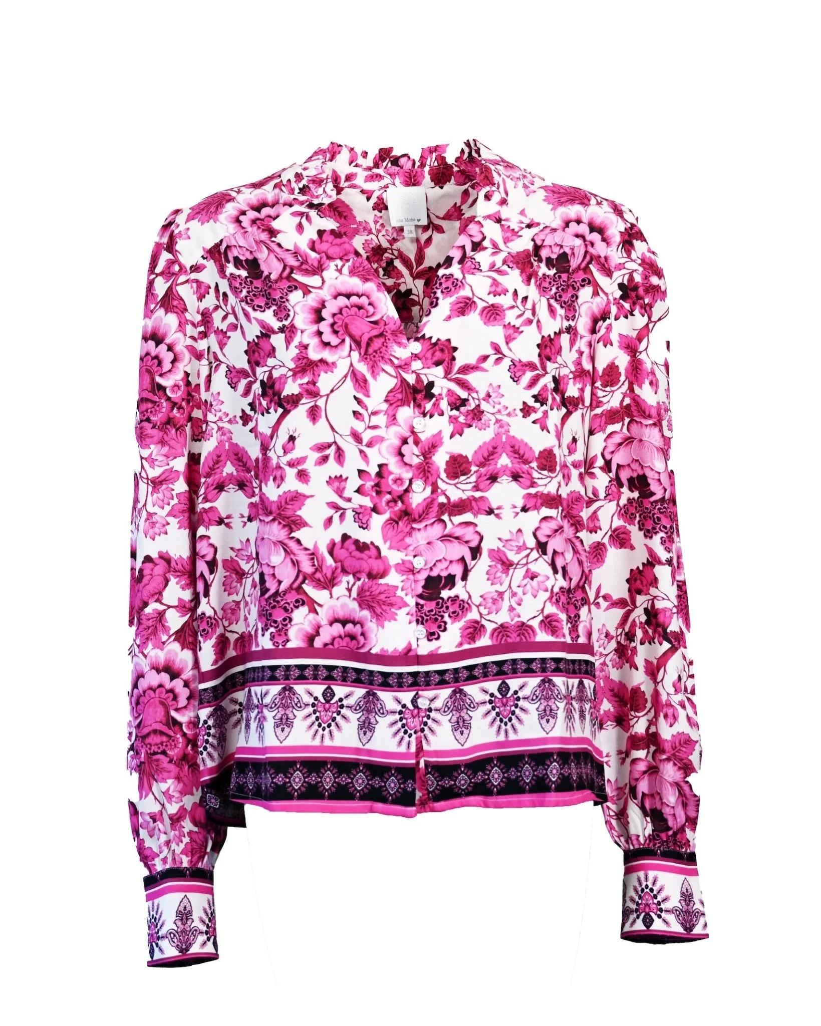 Flower Blouse Sangria Sunset - Image 2