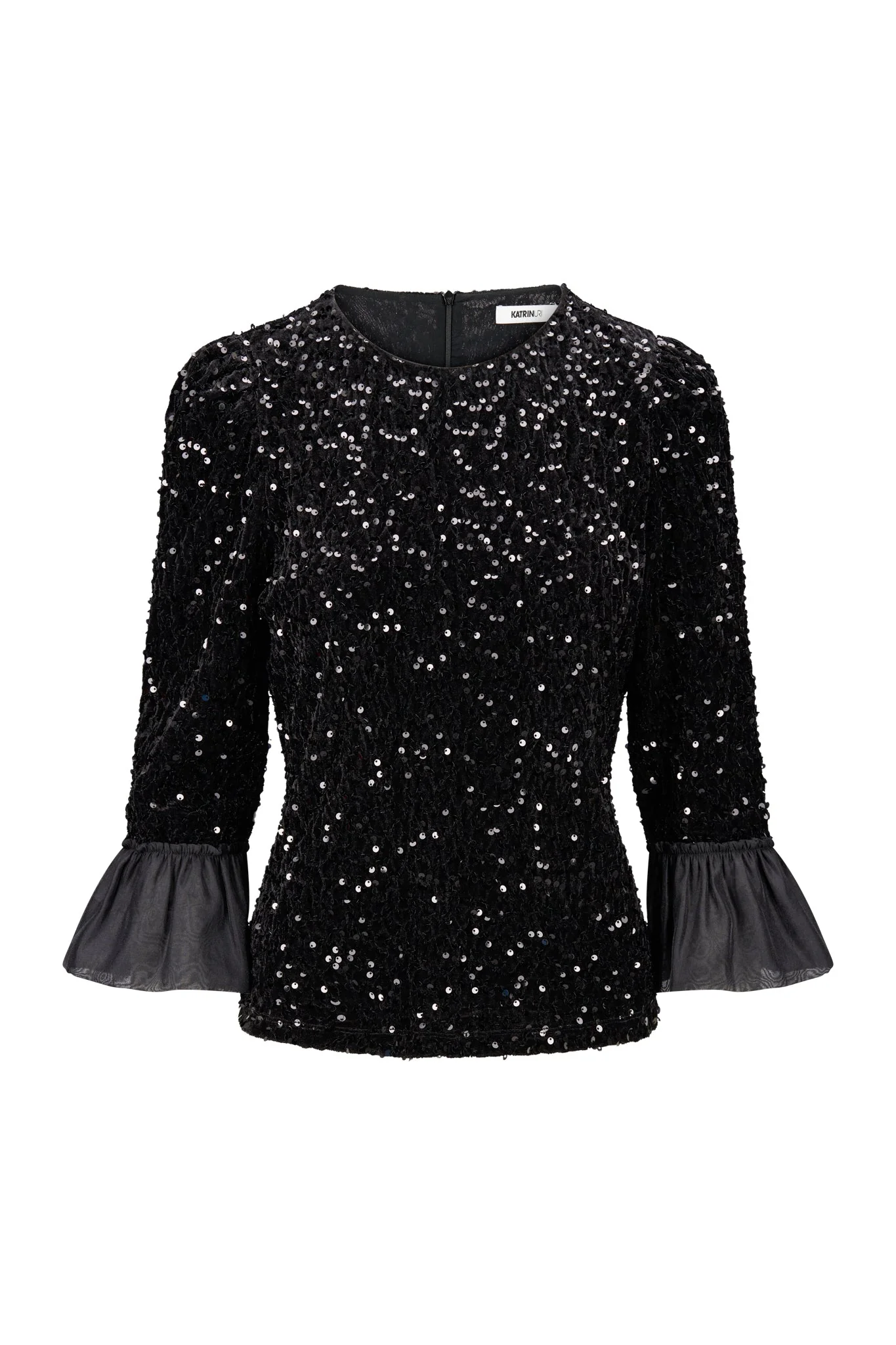 Reagan Sequin Top Black - Image 2