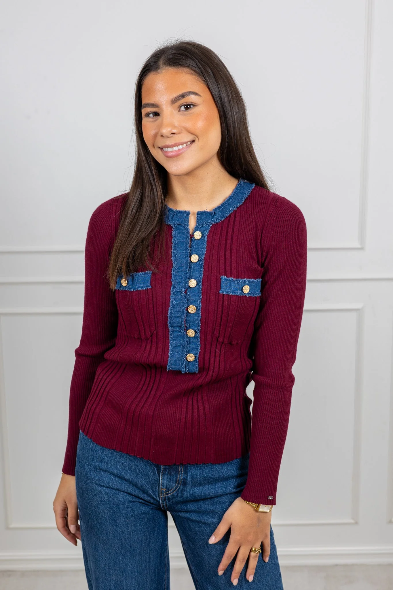 La Pullover Bordeaux - Image 3