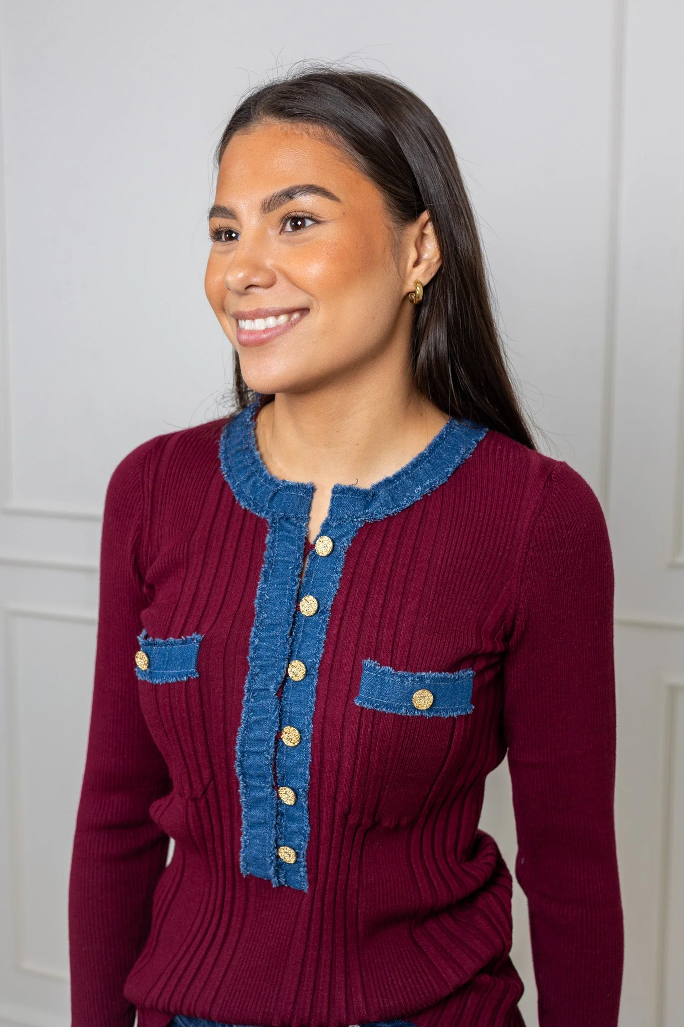 La Pullover Bordeaux - Image 4