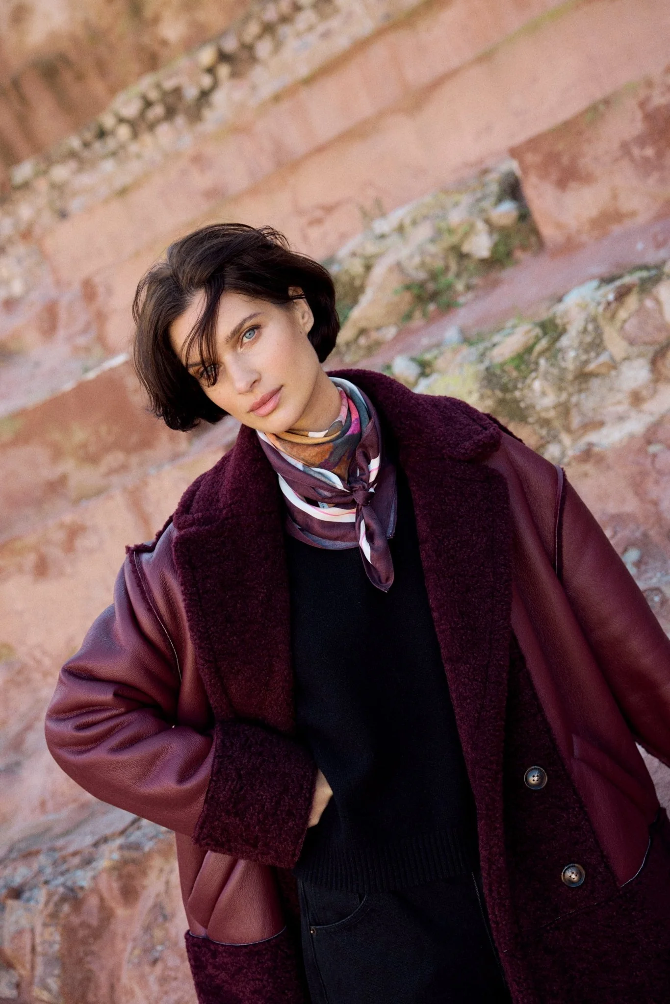 Amsterdam Silk Scarf Multi - Image 2