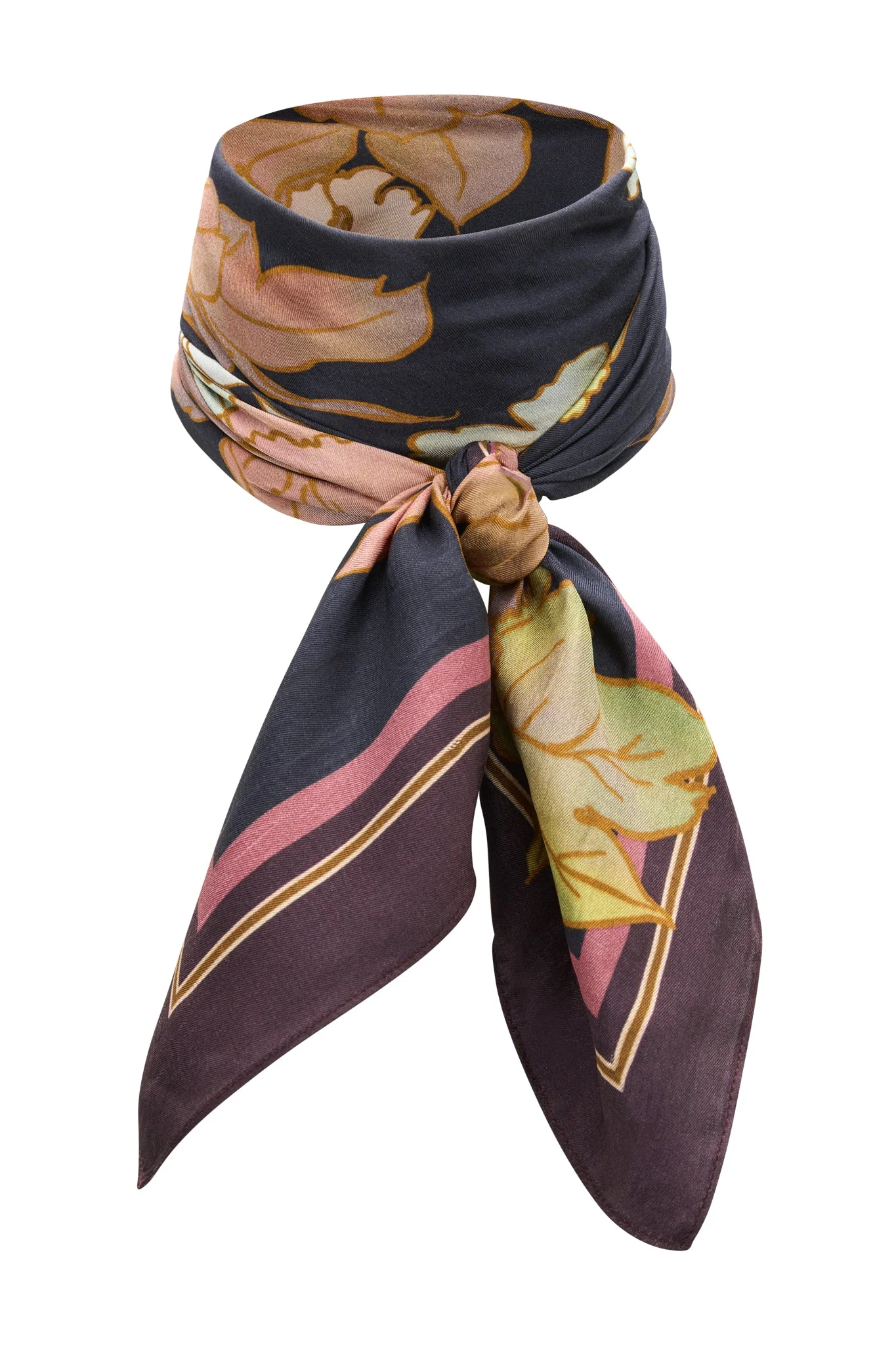Timeless Silk Scarf Multi - Image 3