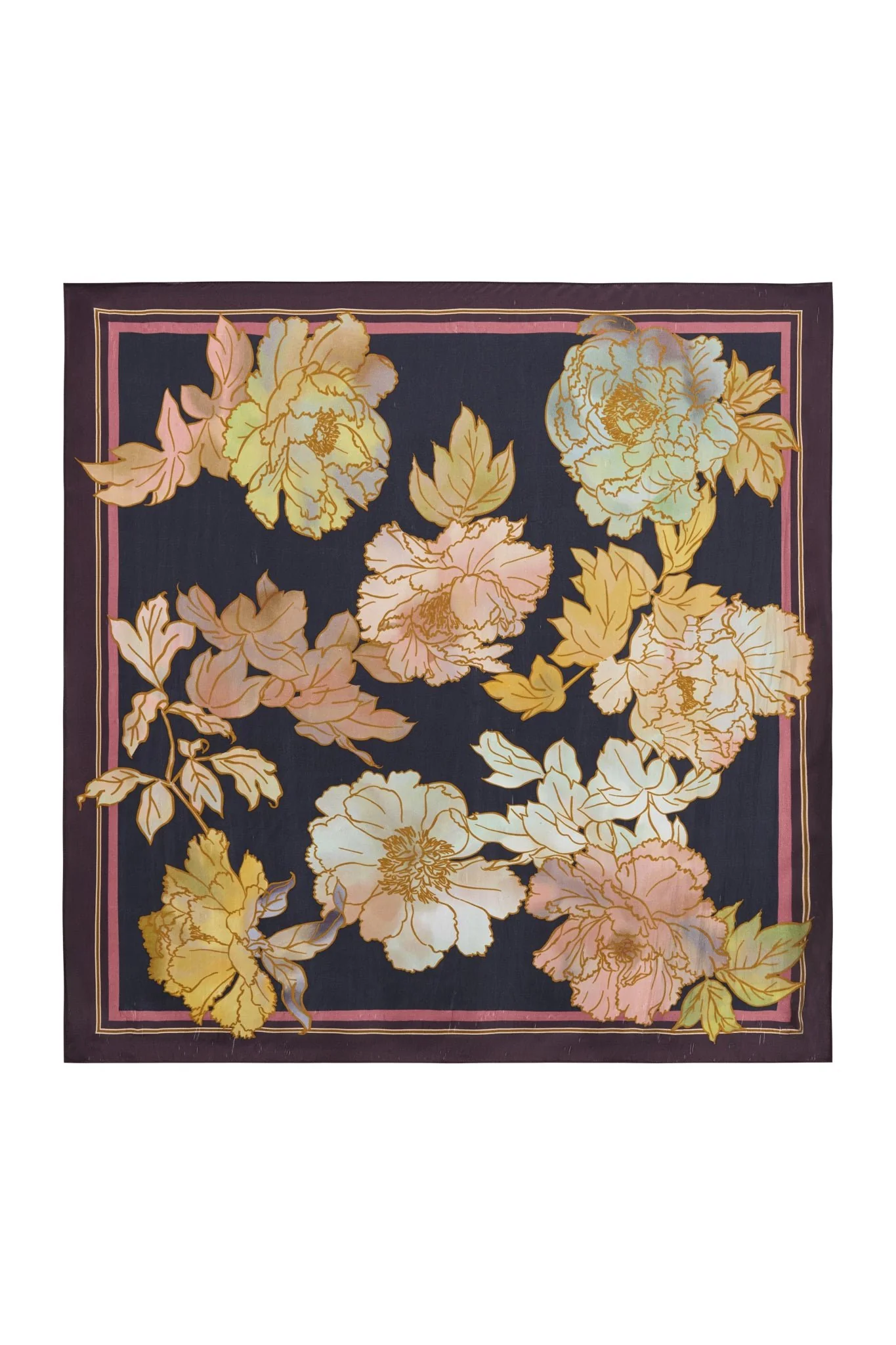 Timeless Silk Scarf Multi - Image 4