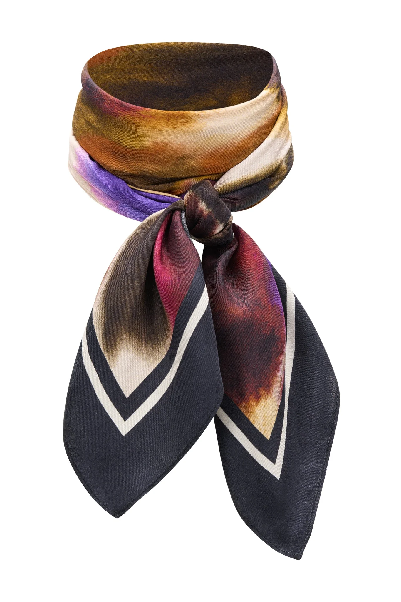 Poppy Silk Scarf Multi - Image 3