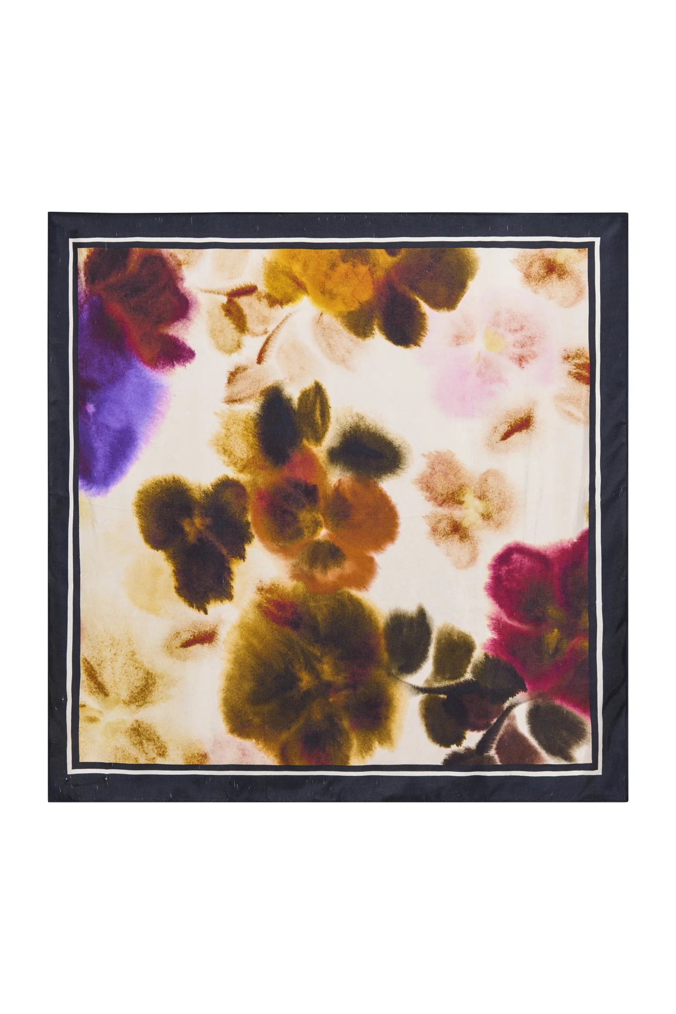Poppy Silk Scarf Multi - Image 4
