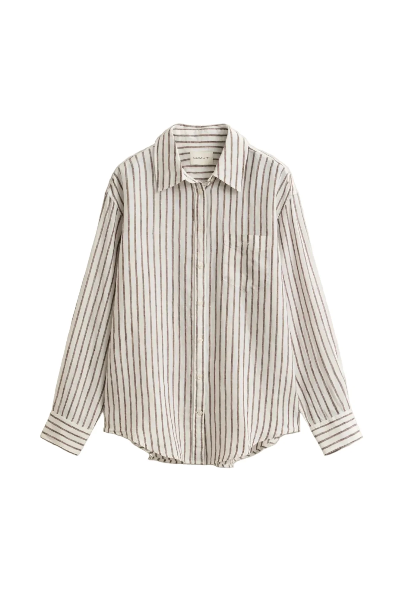 Rel Striped Linen Ls Shirt Fresh Soil