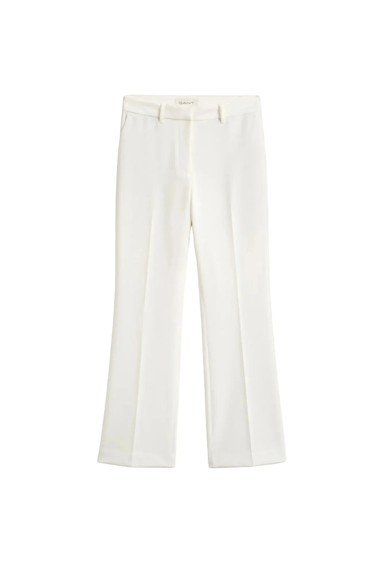 Slim Flare Slack Pants Eggshell