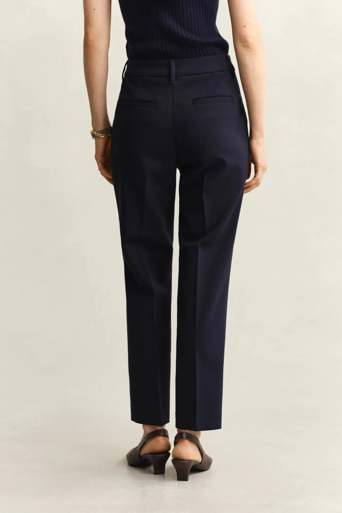 Fluid Slim Slack Pants Evening Blue - Image 3