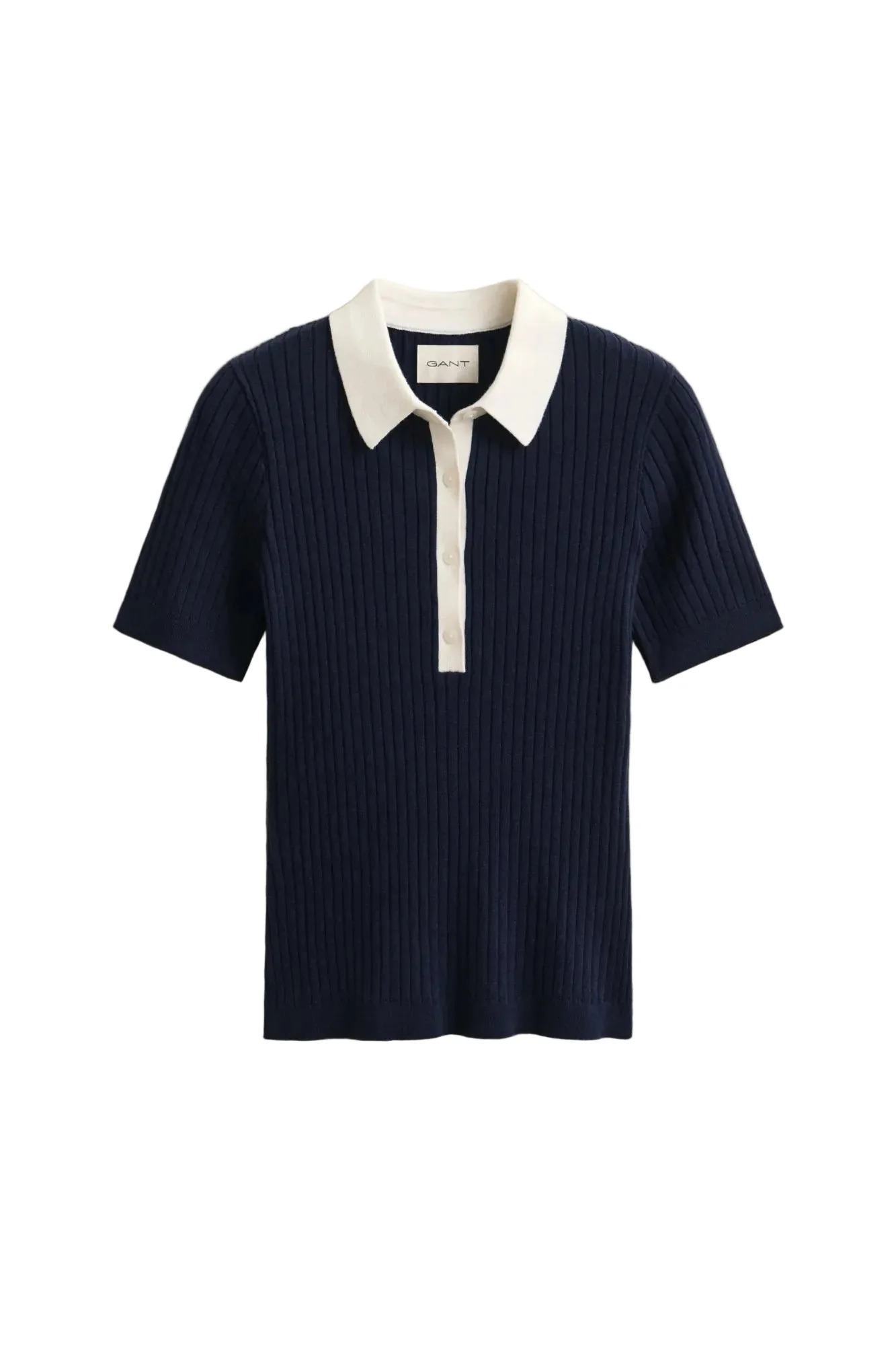Rib Knit Ss Rugger Evening Blue
