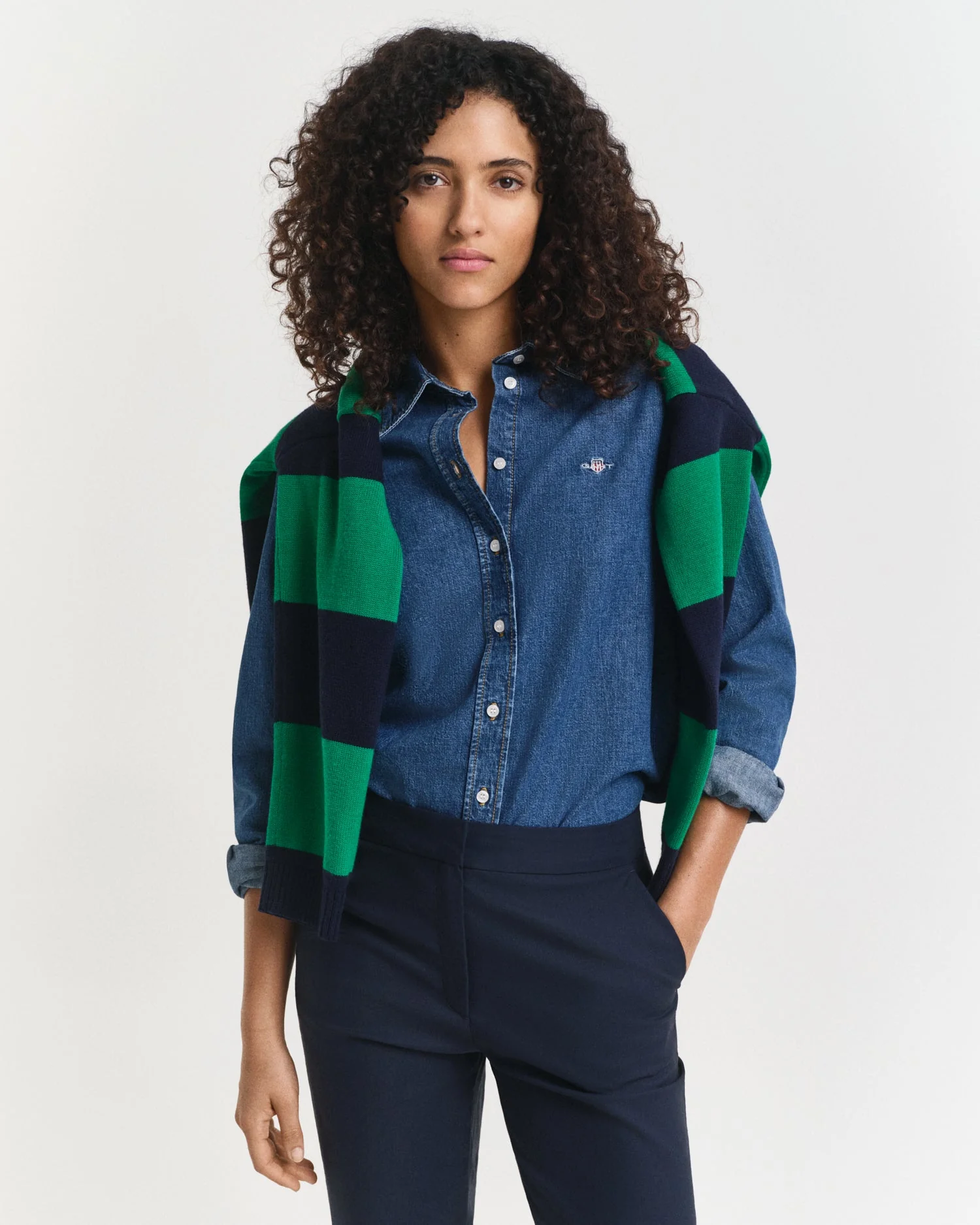 Reg Denim Shirt Indigo - Image 2