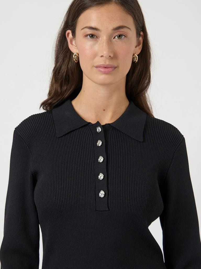 Nama Ls Knit Dress Black - Image 10