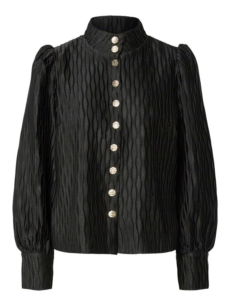 Ripple Ls Shirt Black - Image 2