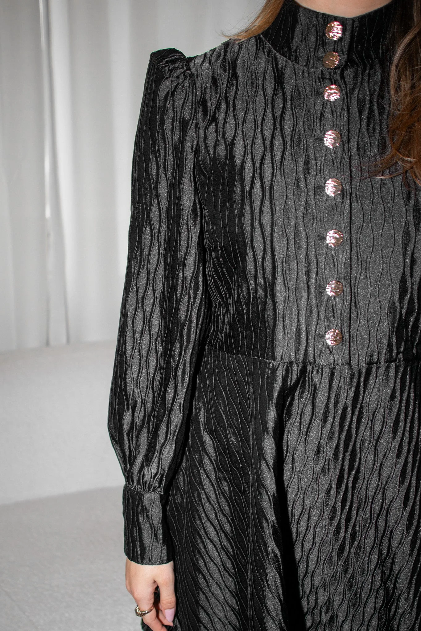Ripple Ls Dress Black - Image 5