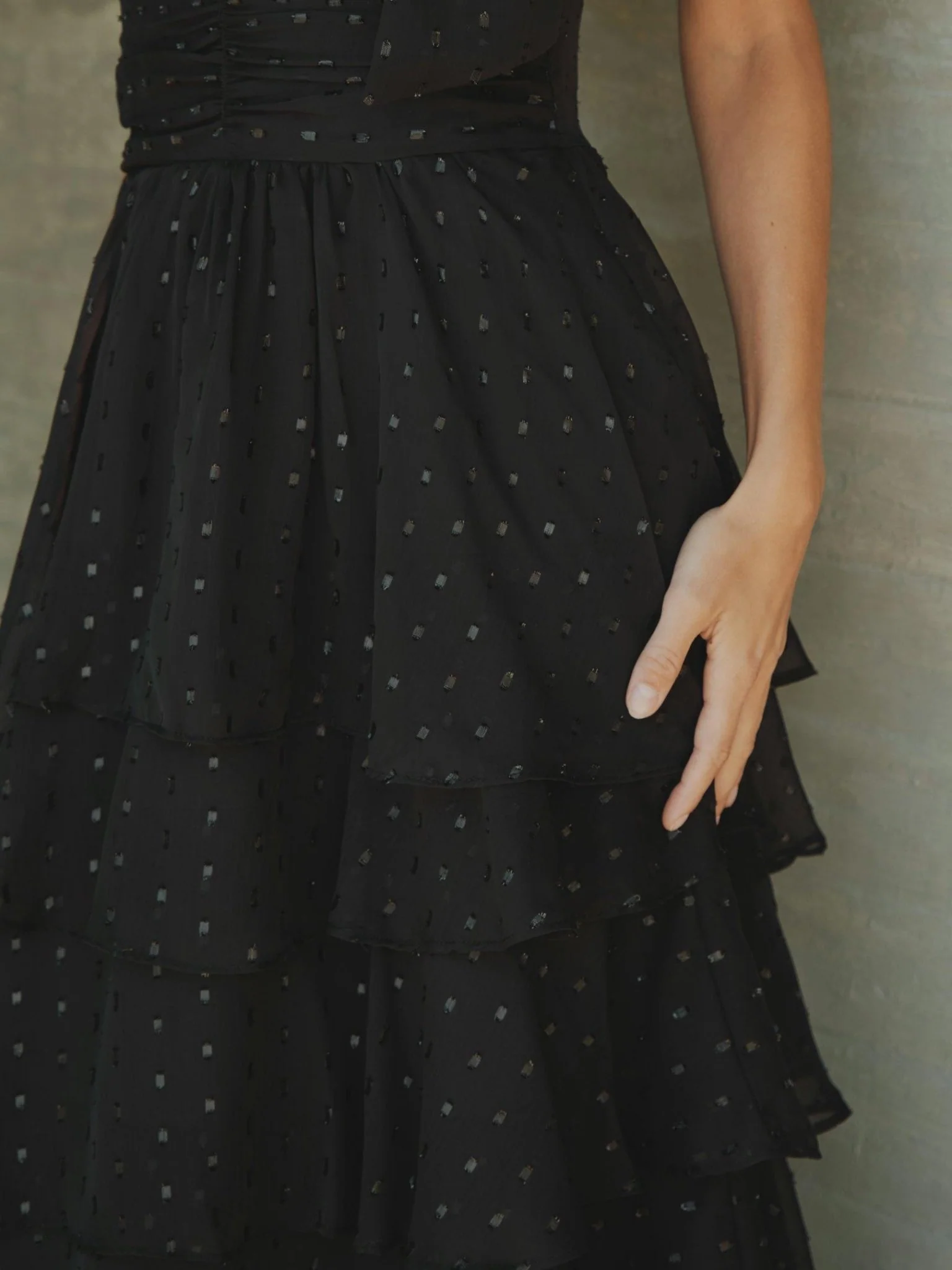 Marli Glitz Dress Black - Image 9