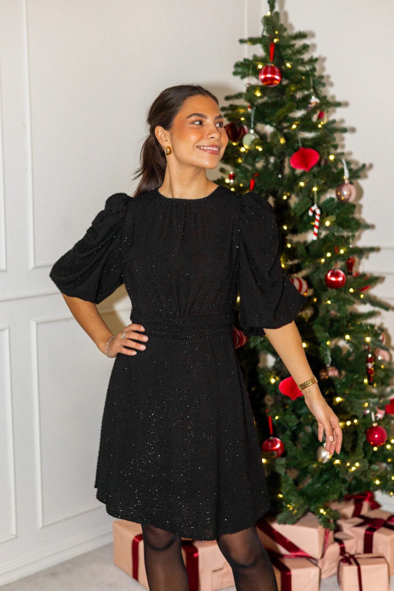 Tikka Glitz Dress Black - Image 4