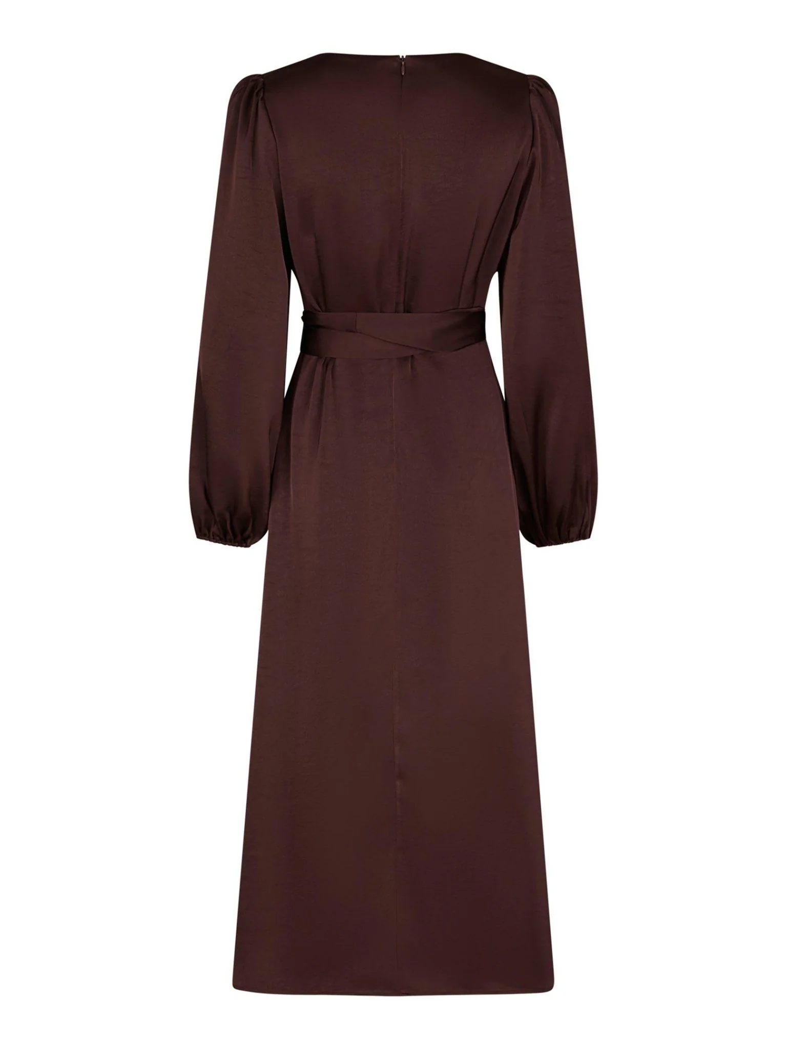 Rimini Heavy Sateen Dress Burgundy - Image 8