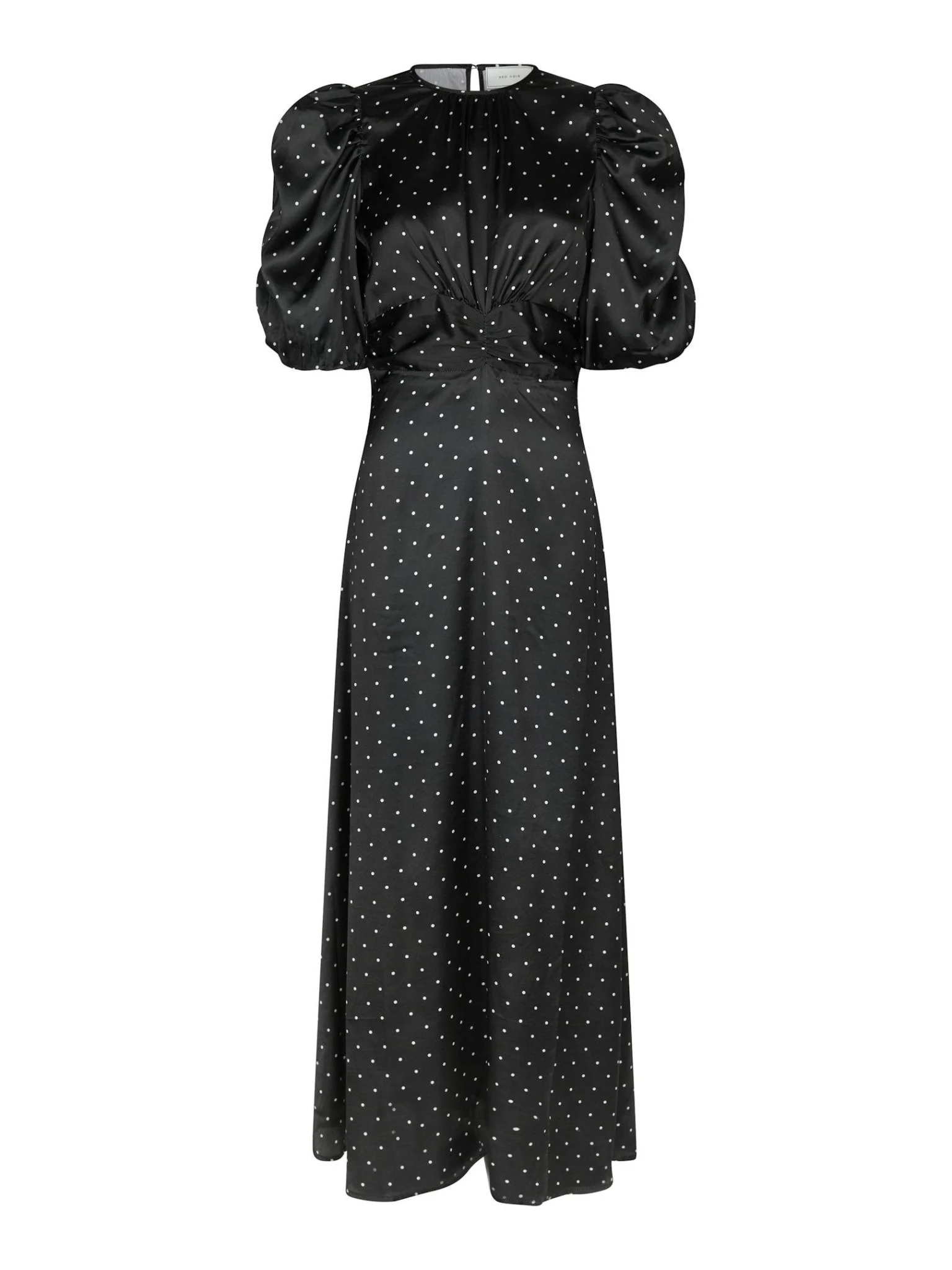 Kikka Dot Dress Black - Image 2