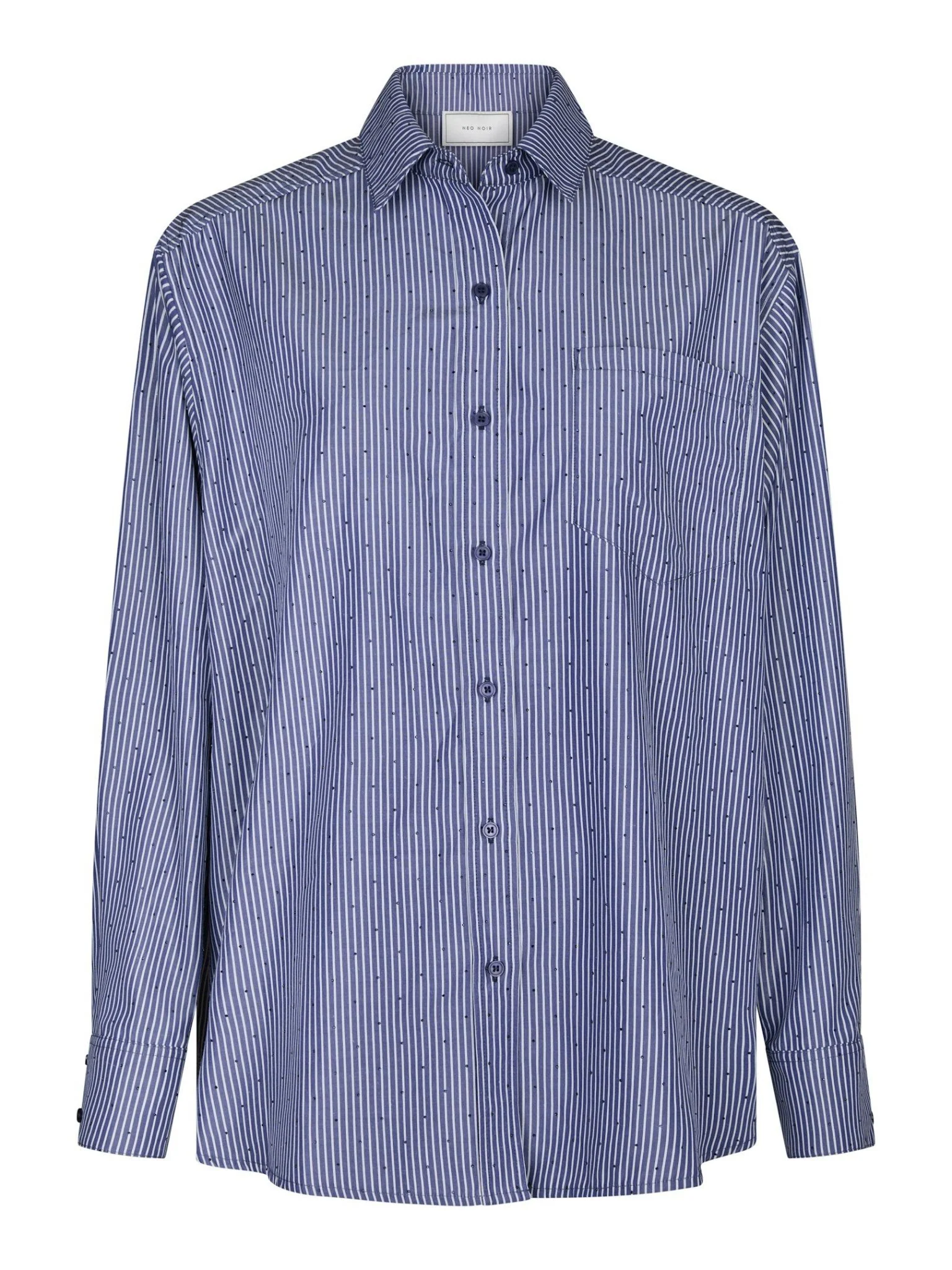 Dalma B Stripe Stone Shirt Midnight Blue
