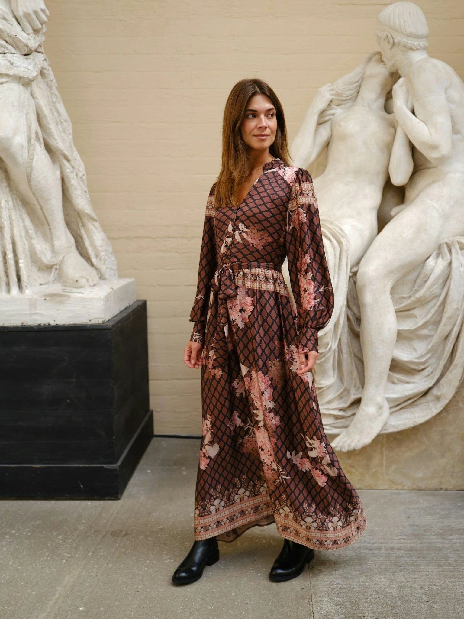 Nova Botanical Border Dress Black - Image 6