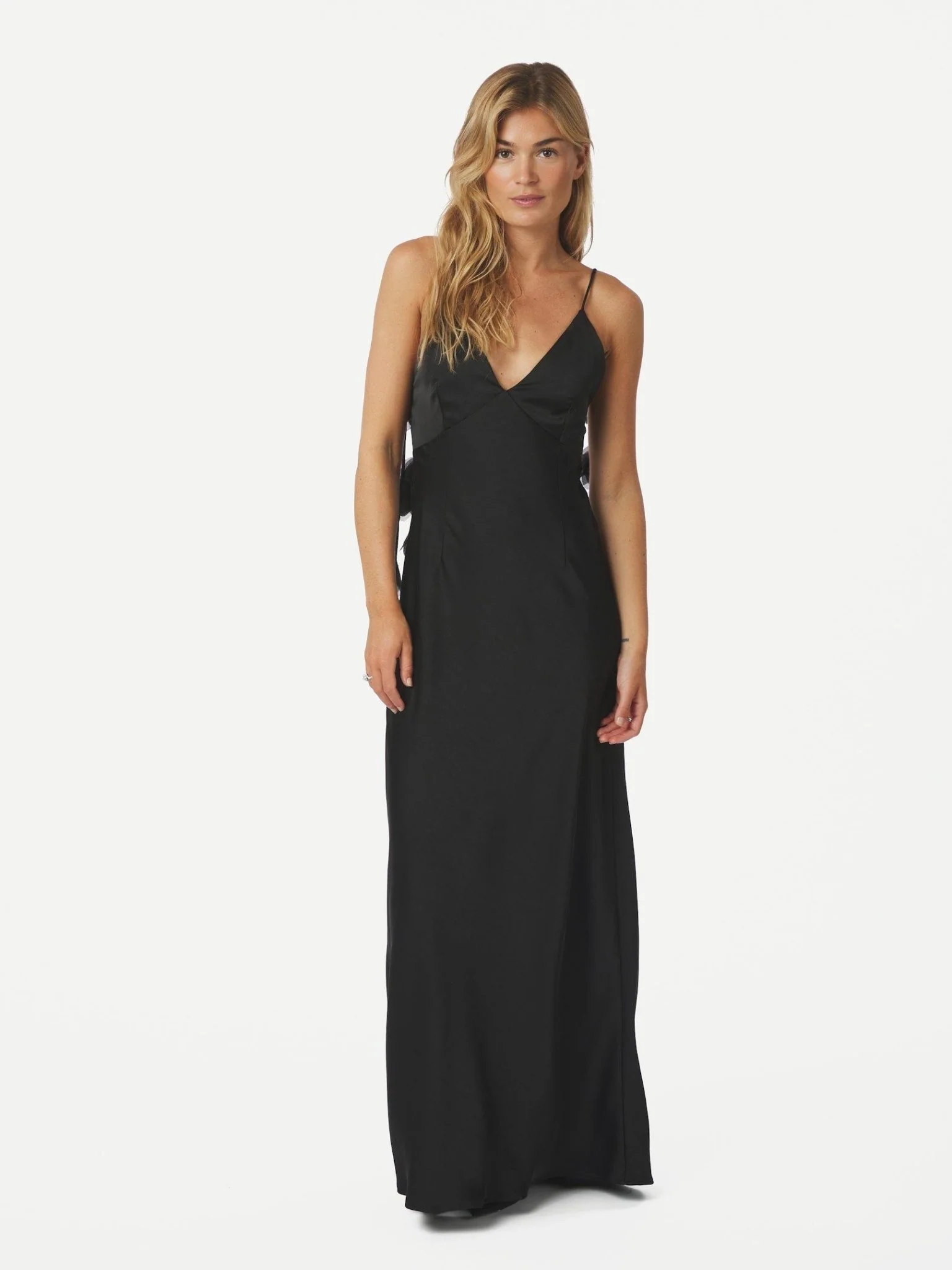 Colly Heavy Sateen Dress Black - Image 8