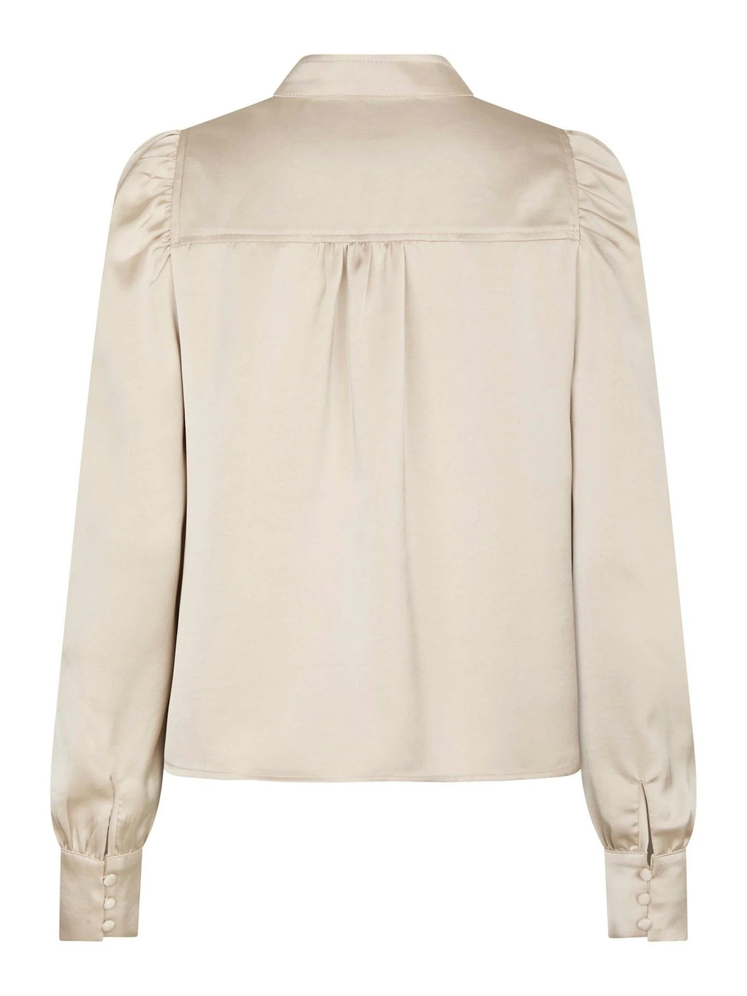 Rosslyn Heavy Sateen Blouse Champagne - Image 11