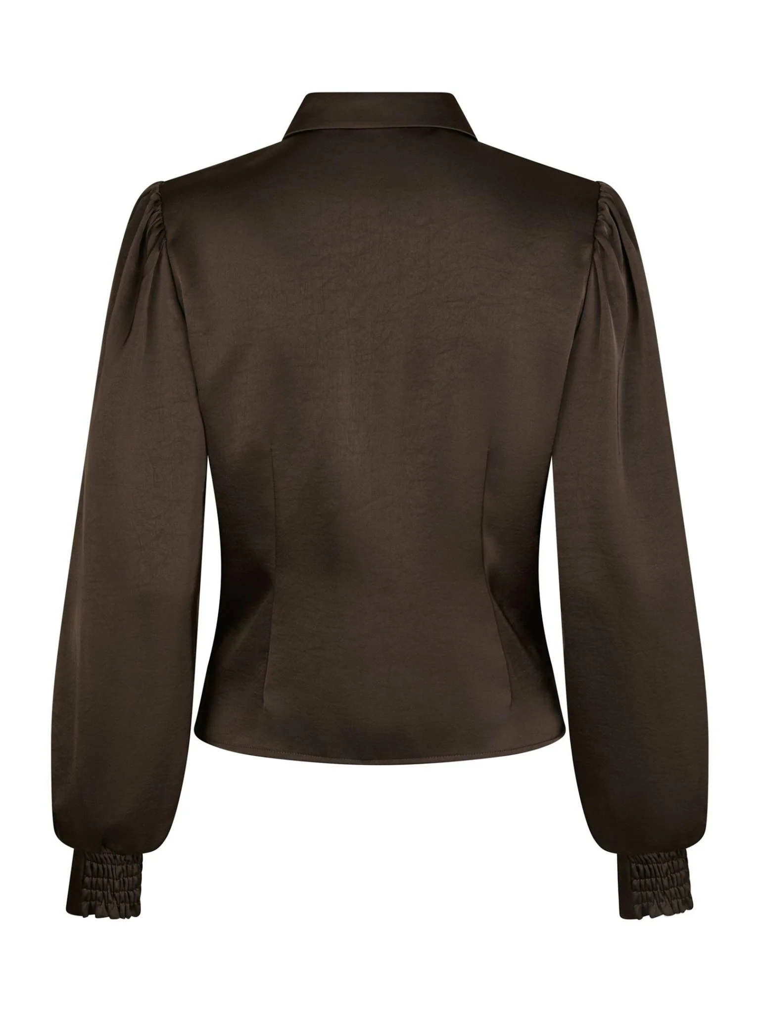 Fransala Heavy Sateen Shirt Dark Brown - Image 9