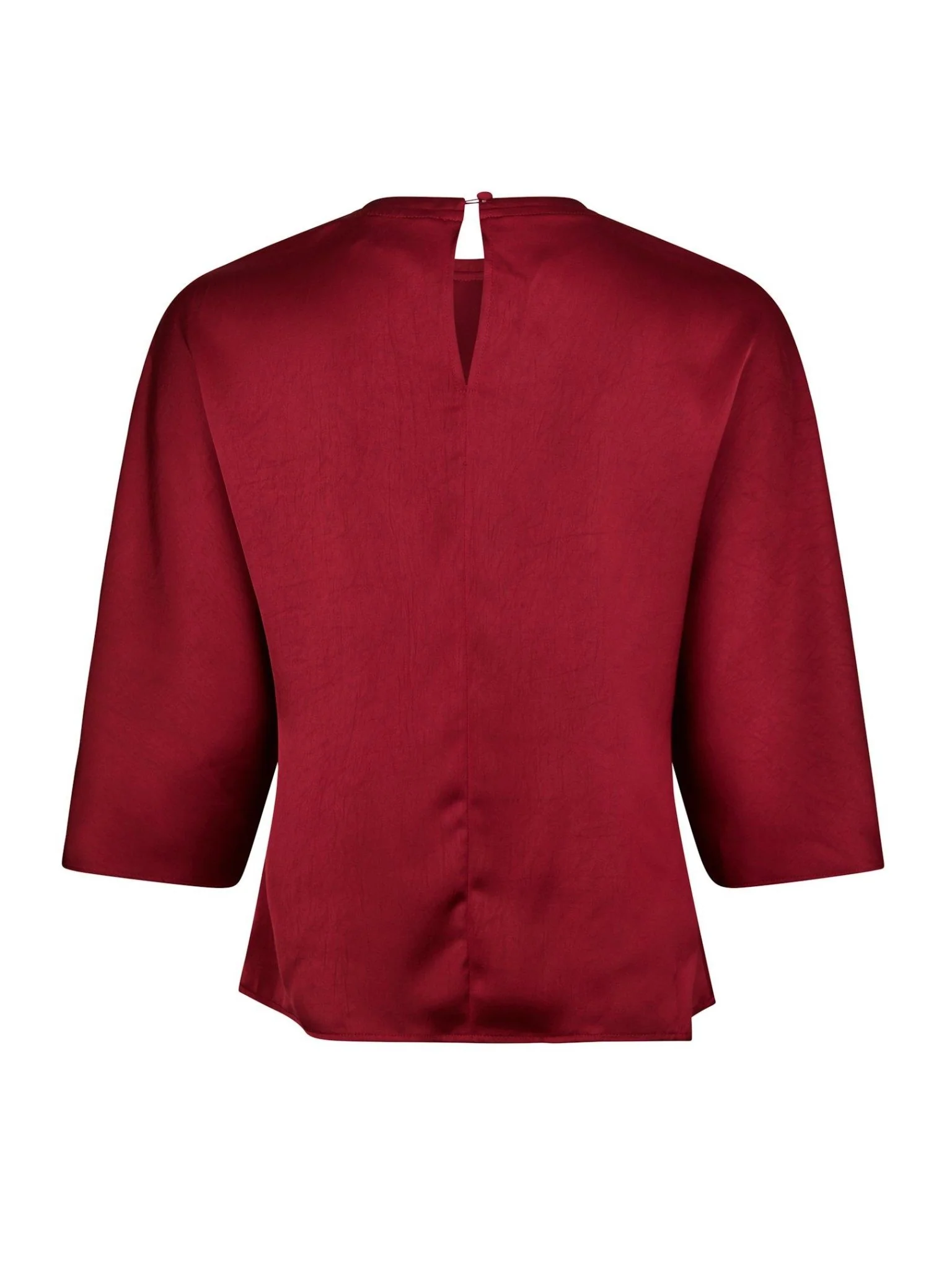 Liora Heavy Sateen Blouse Dark Red - Image 11