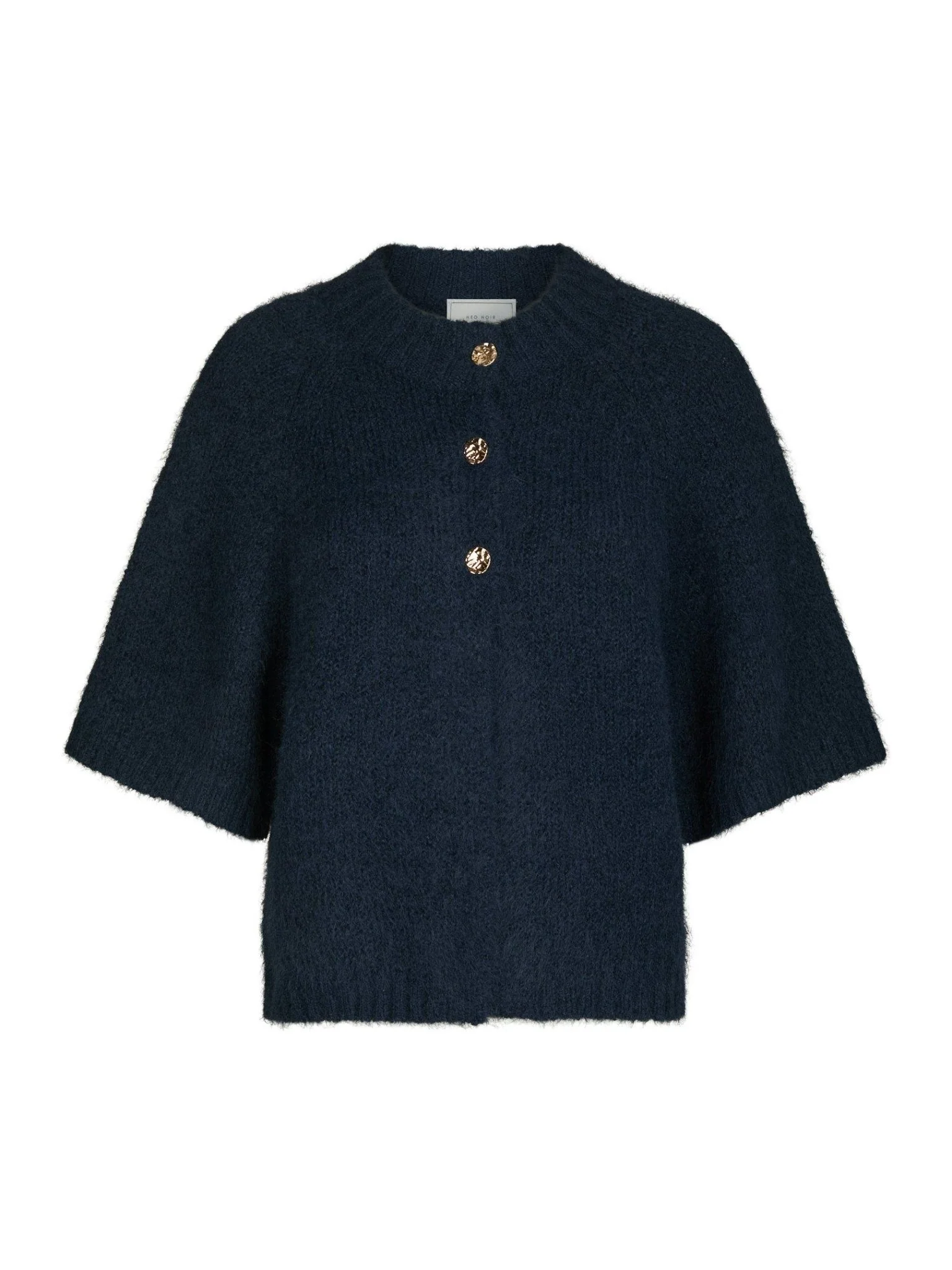 Benuta Fluffy Knit Cardigan Navy