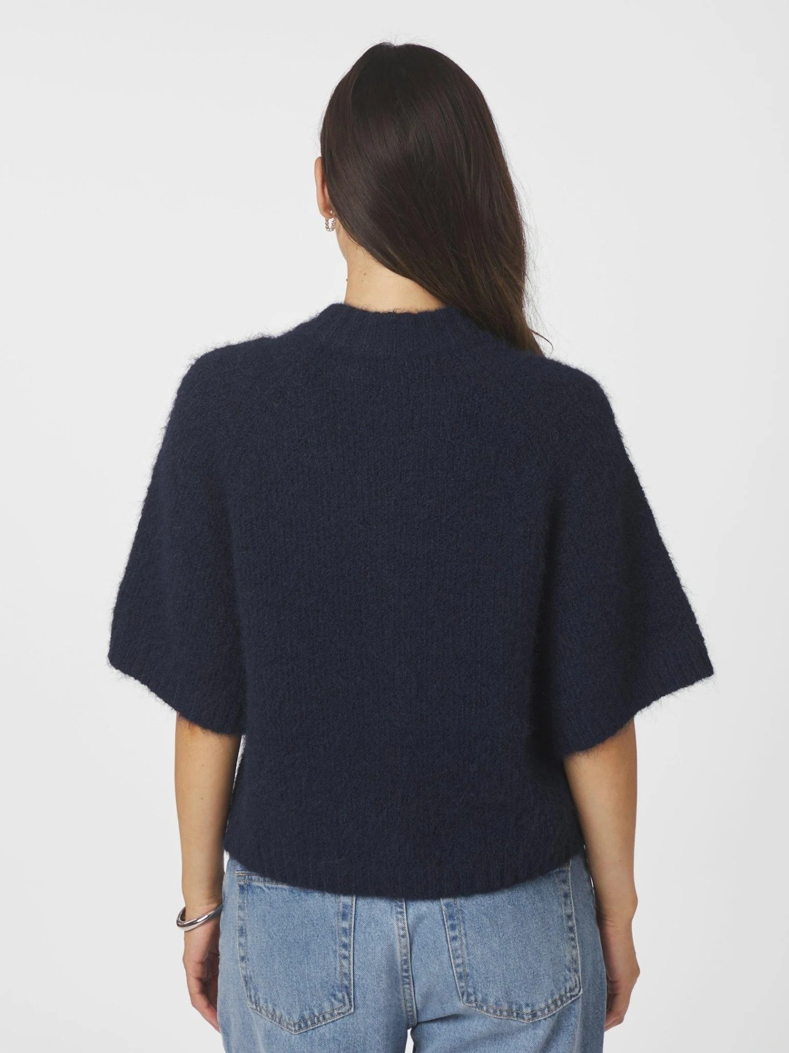 Benuta Fluffy Knit Cardigan Navy - Image 9
