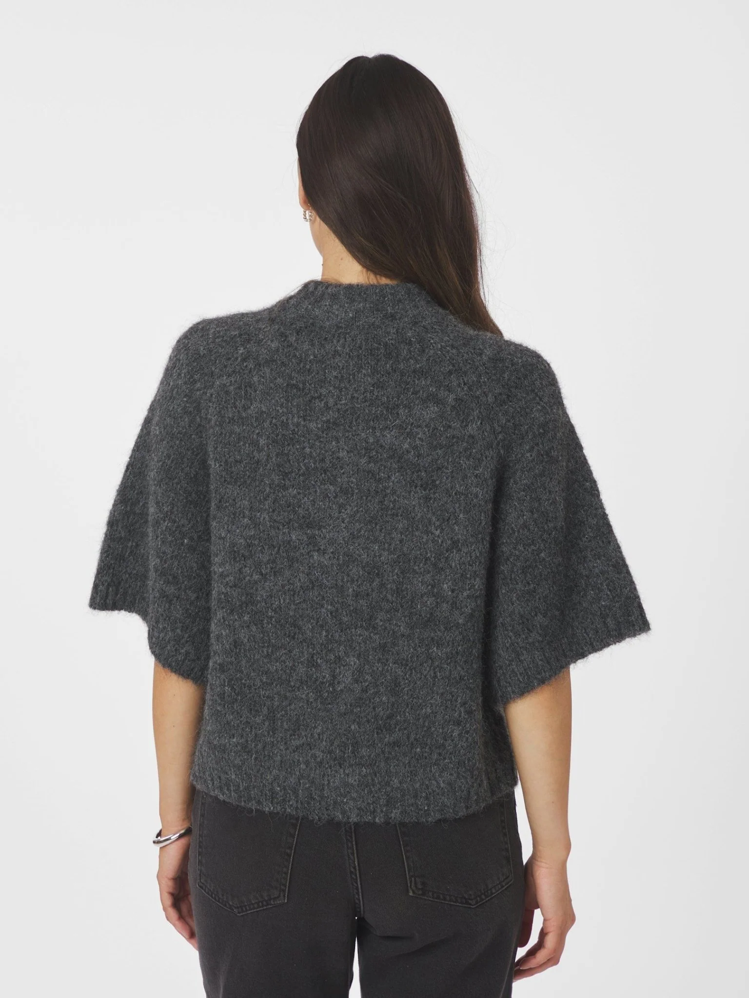 Benuta Fluffy Knit Cardigan Antracit Melange - Image 10