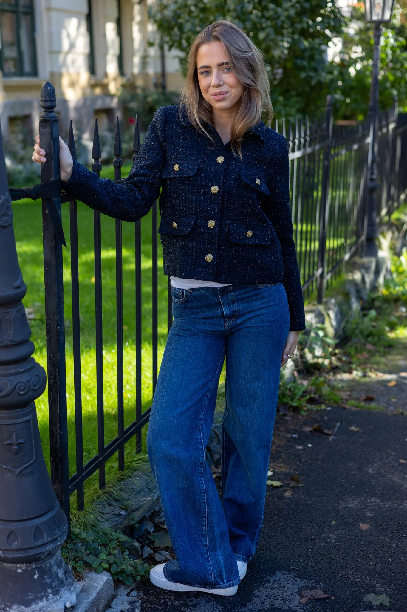 Blazer Tweeded Navy - Image 4